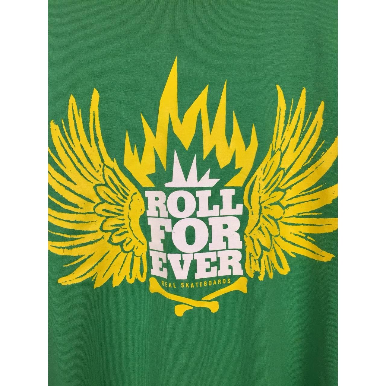 Vintage Vtg Real Skateboards Exclusive Edition Roll For Ever Tee Size US L / EU 52-54 / 3 - 4 Thumbnail