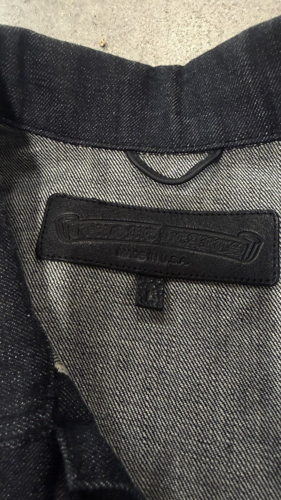 Chrome Hearts RARE! Chrome Hearts KS Selvedge Button up Denim Jacket Size US L / EU 52-54 / 3 - 4 Thumbnail