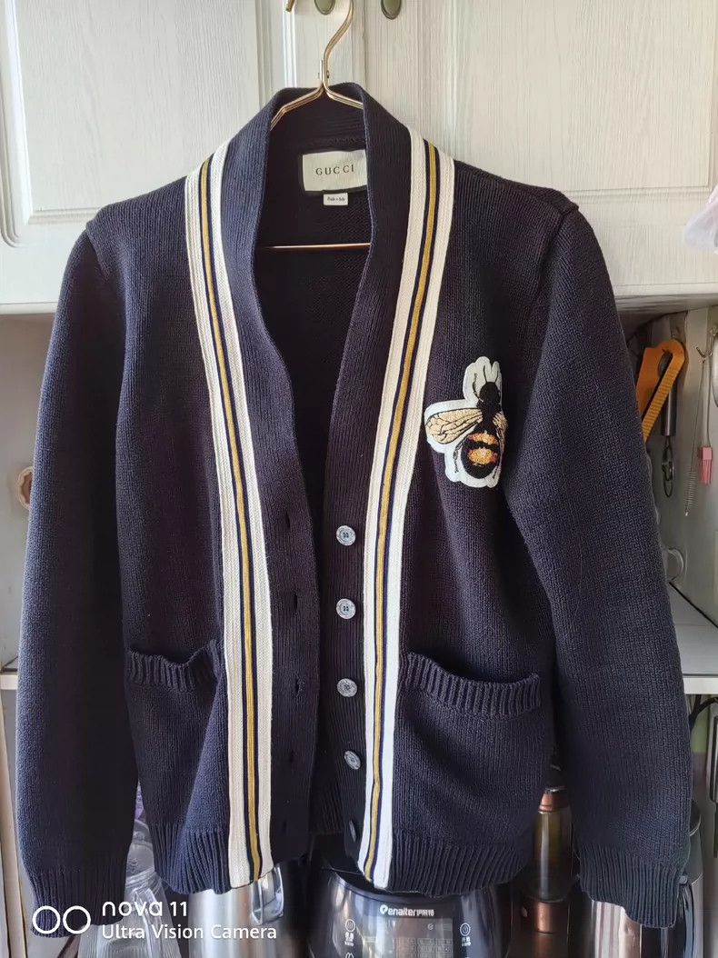 Gucci Gucci Little bee cardigan sweater 2502-Nextarrow Size US S / EU 44-46 / 1 - 8 Thumbnail