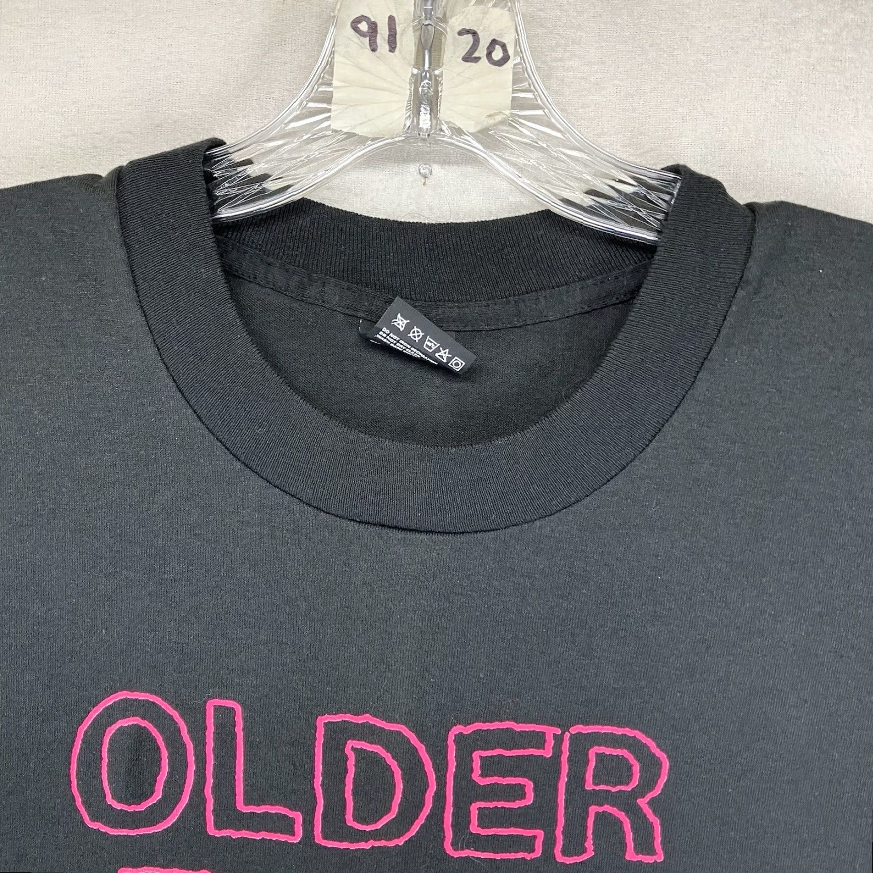 Fruit Of The Loom VINTAGE Fruit of the Loom T-Shirt XL Black Graphic Print Neon Funny 90s Adventure Time USA Mens Size US XL / EU 56 / 4 - 6 Thumbnail