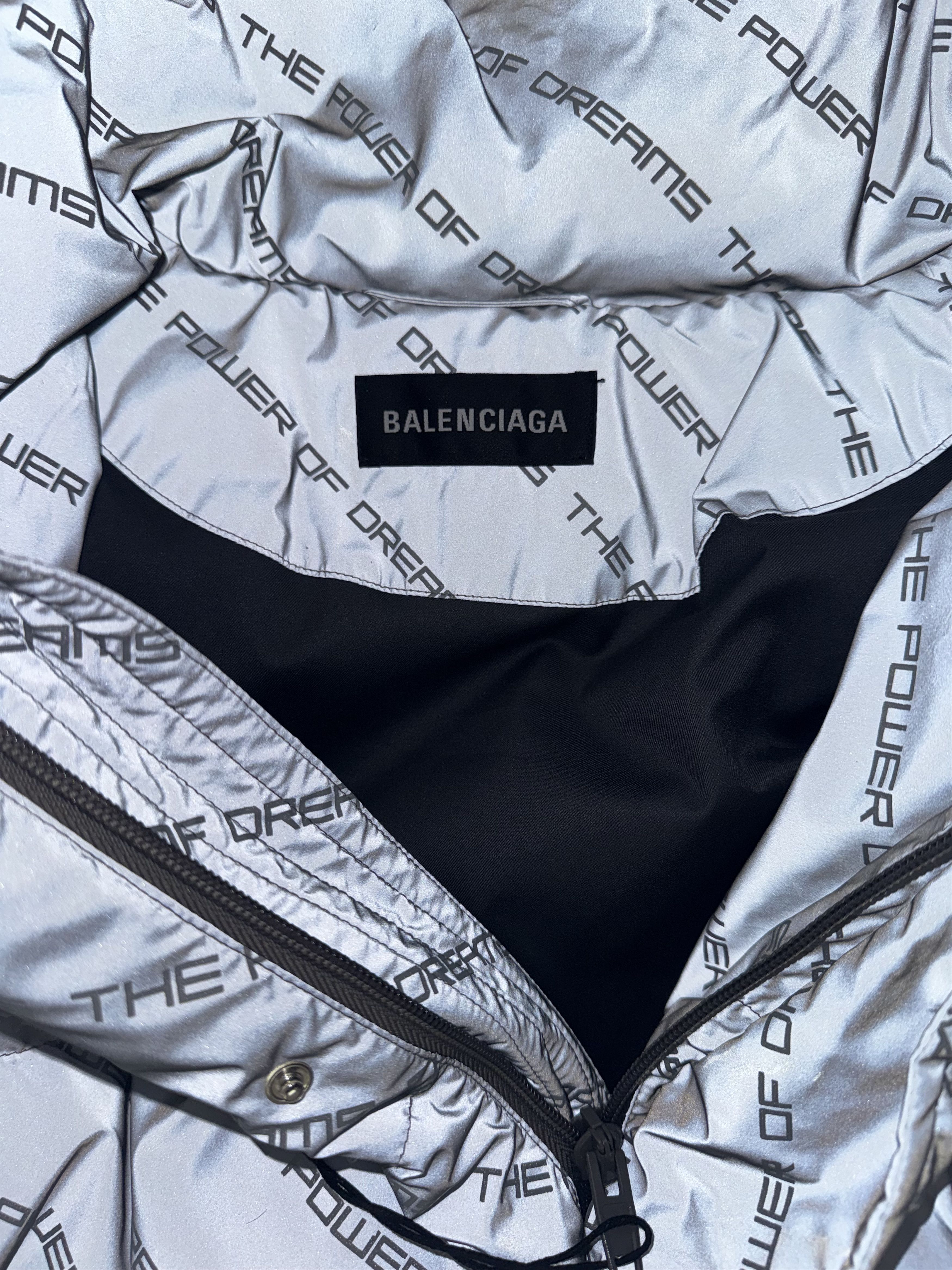 Balenciaga Balenciaga Reflective Power of Dreams Puffer Jacket Size US XS / EU 42 / 0 - 3 Thumbnail