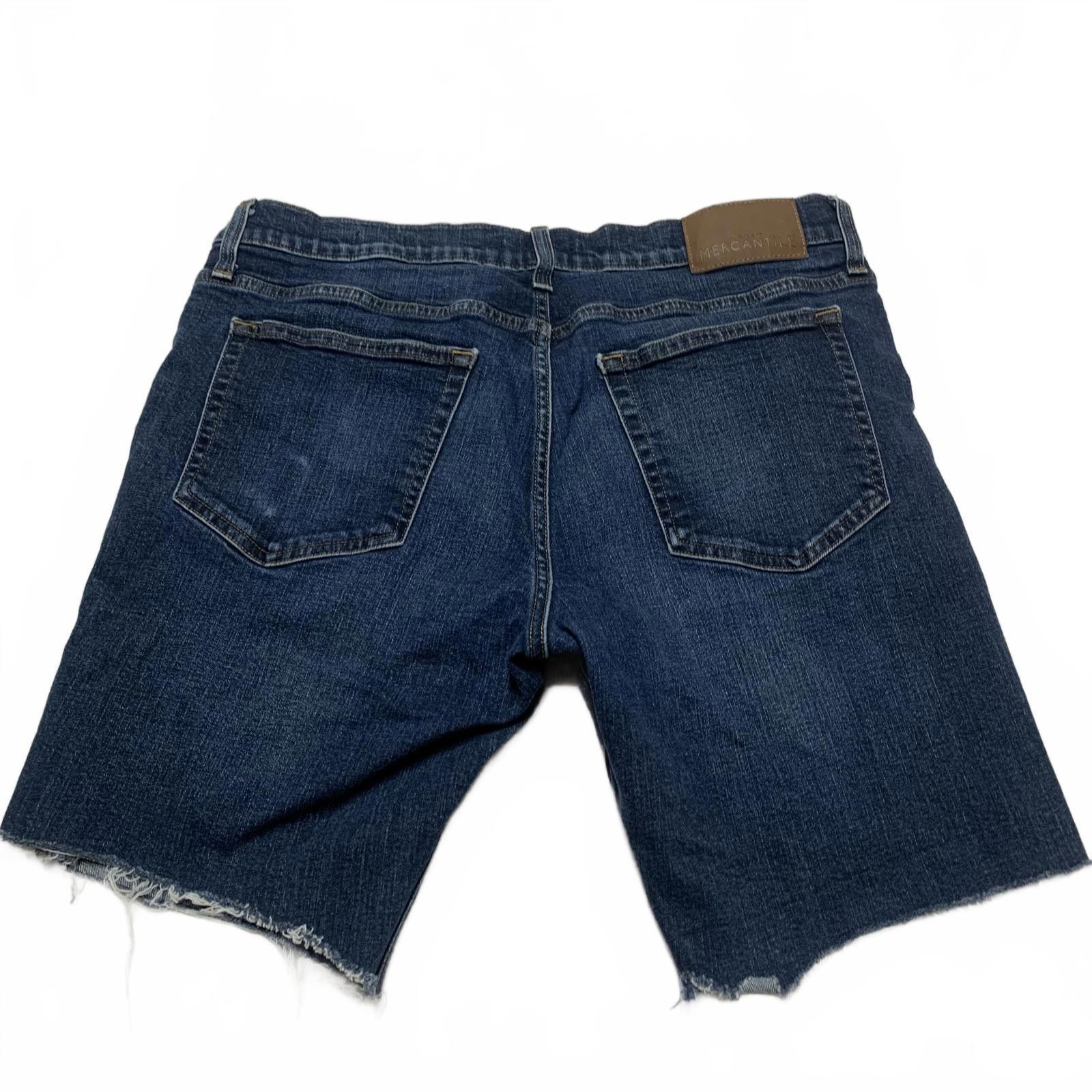 J.Crew J.Crew Mercantile 34x32 Dark Blue Denim Cutoff Shorts Size US 34 / EU 50 - 2 Thumbnail