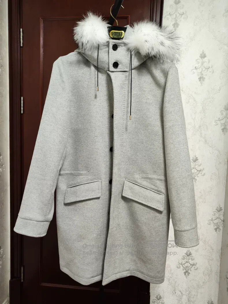 Brioni Brioni Cashmere mink collar long coat Size US L / EU 52-54 / 3 - 1 Thumbnail
