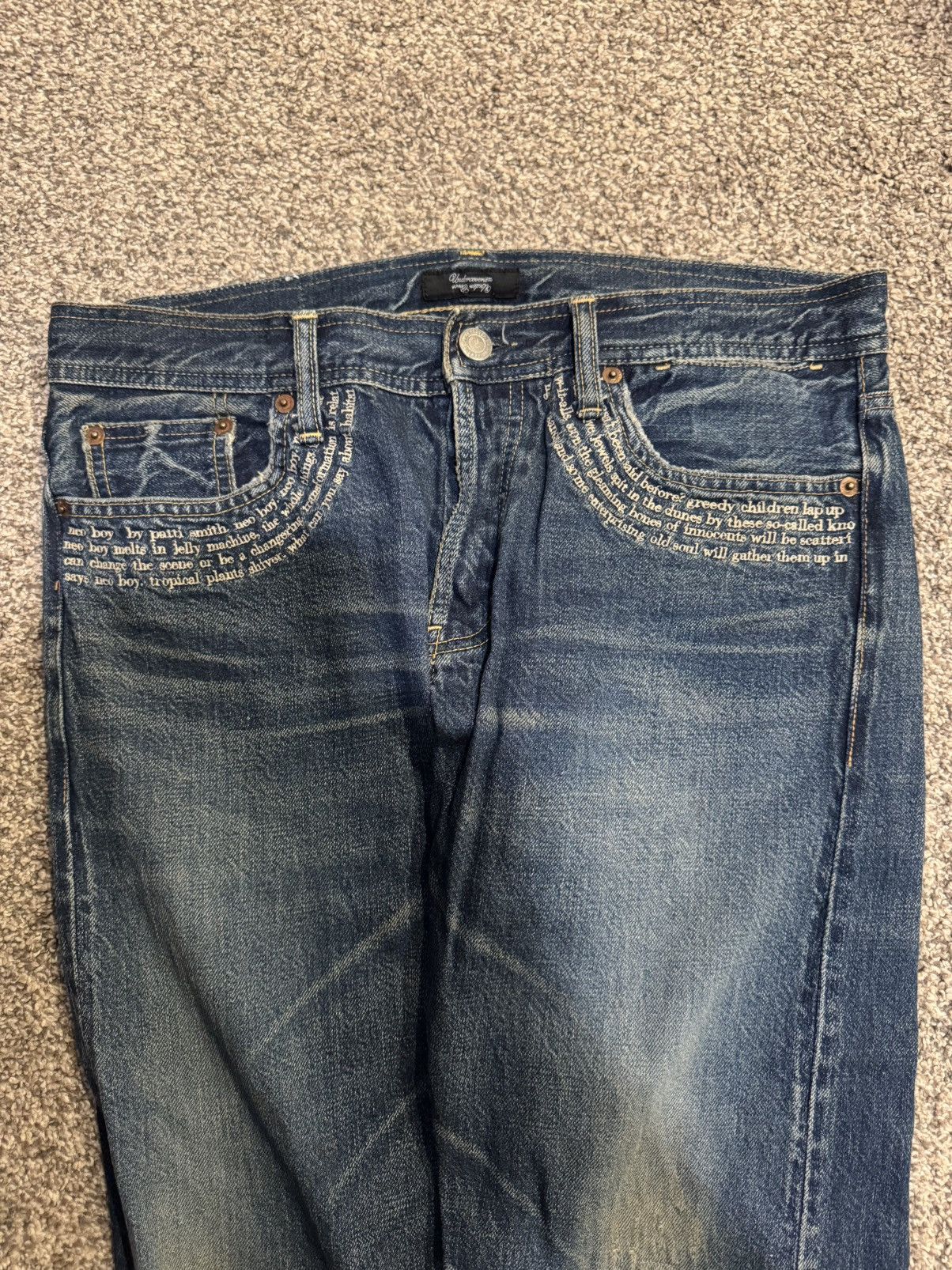 Undercover Undercover SS09 Neoboy “Poem” Denim Size US 32 / EU 48 - 3 Thumbnail