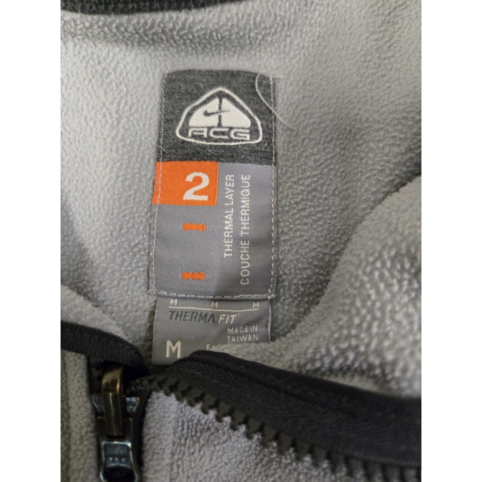 Nike Nike ACG Jacket Mens M Gray Therma Fit Fleece Outdoors Size US M / EU 48-50 / 2 - 5 Thumbnail