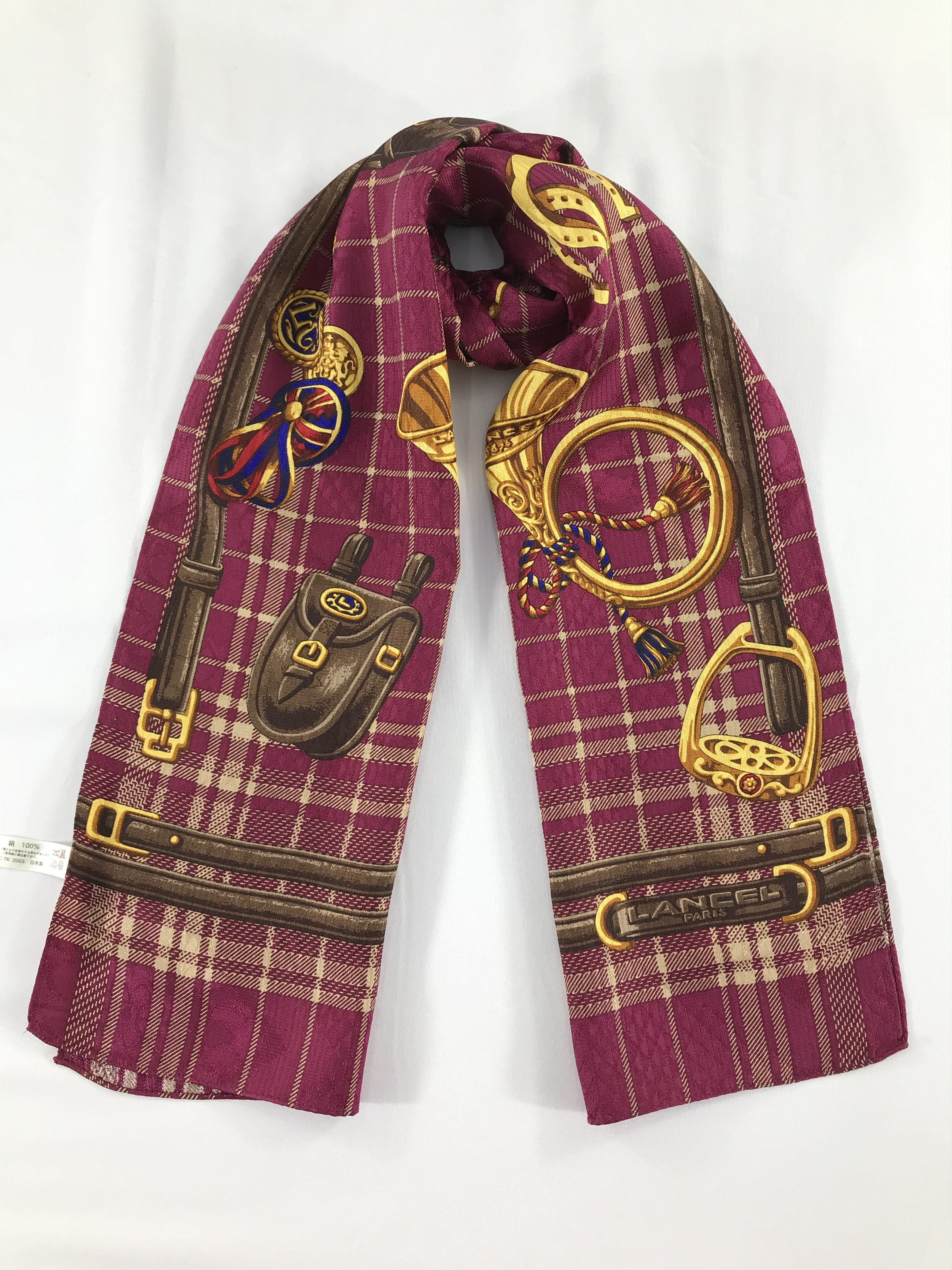 Lancel Vintage Lancel Silk Scarf Size ONE SIZE - 1 Thumbnail