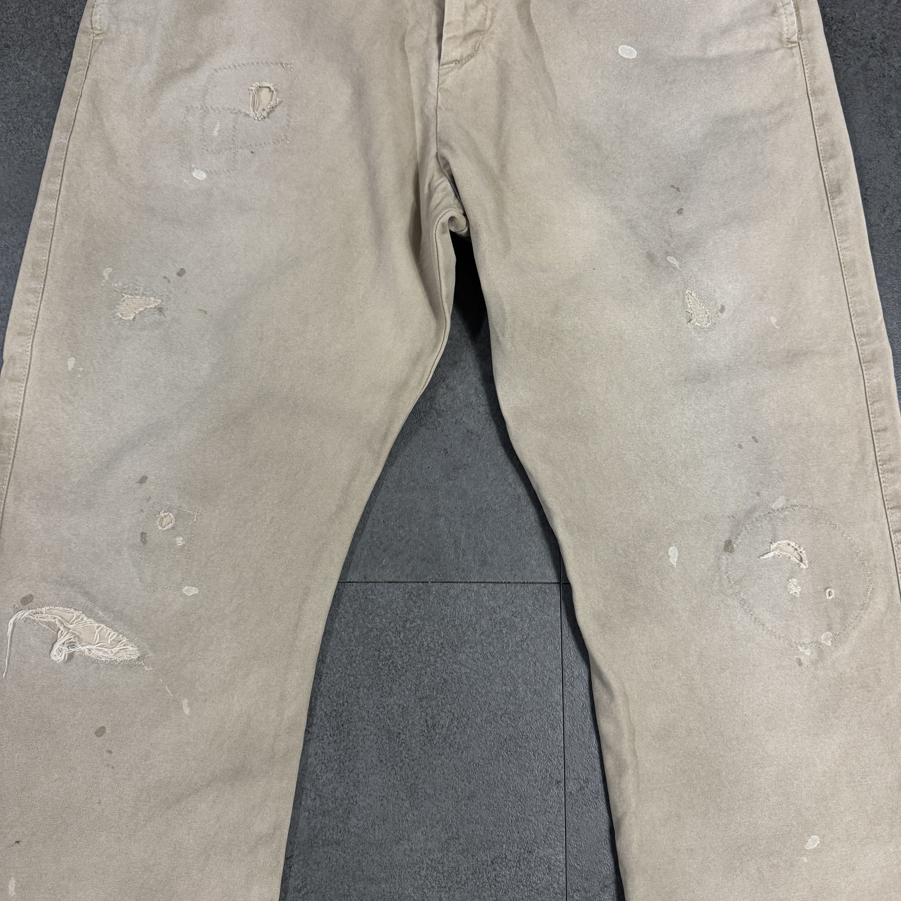 Visvim Visvim Travailler Braces Pants DMGD Beige Size US 33 - 10 Thumbnail