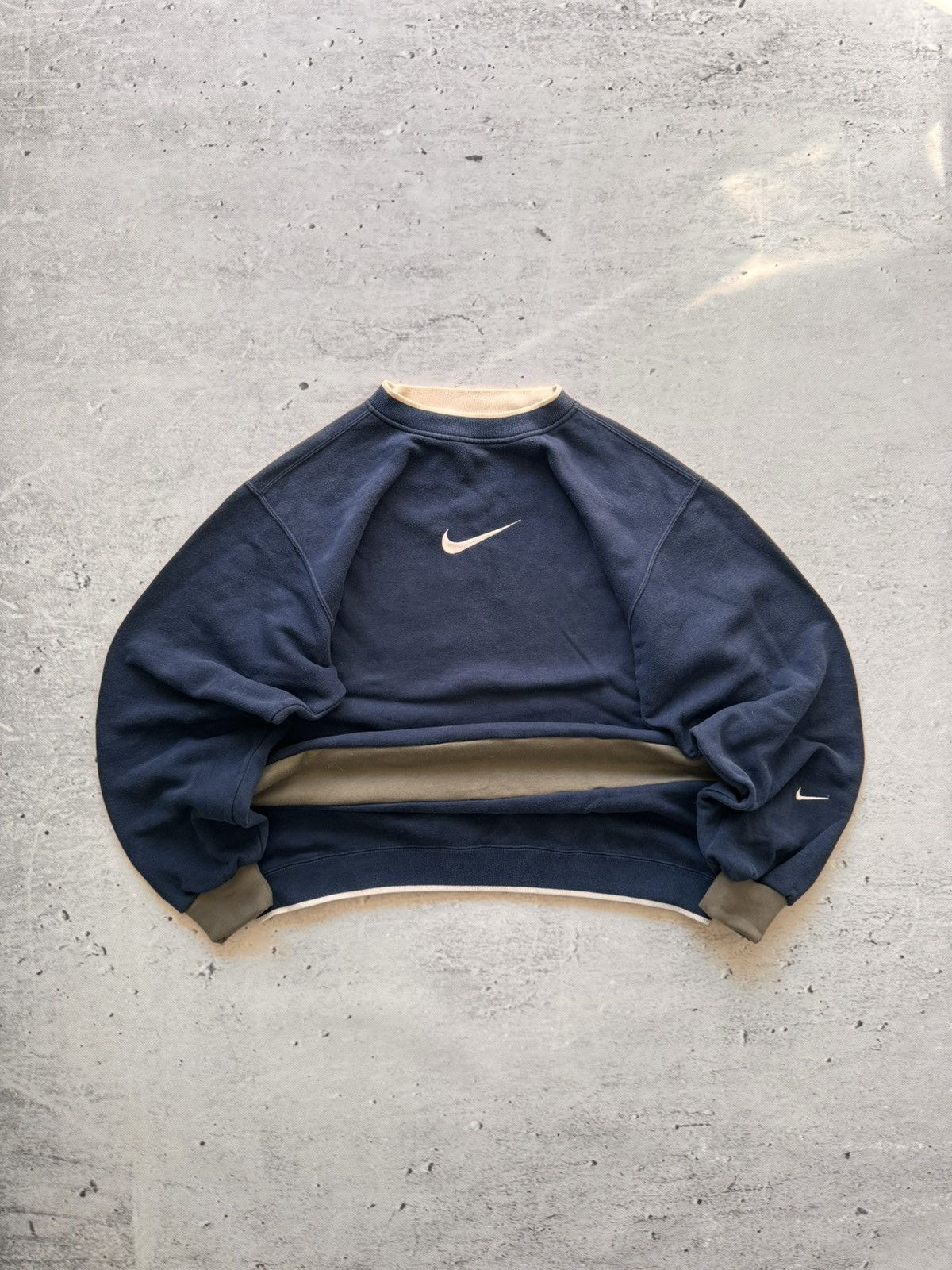 Nike × Vintage NIKE VINTAGE CENTER LOGO OVERSIZE BOXY SWEATSHIRT Size US M / EU 48-50 / 2 - 1 Thumbnail