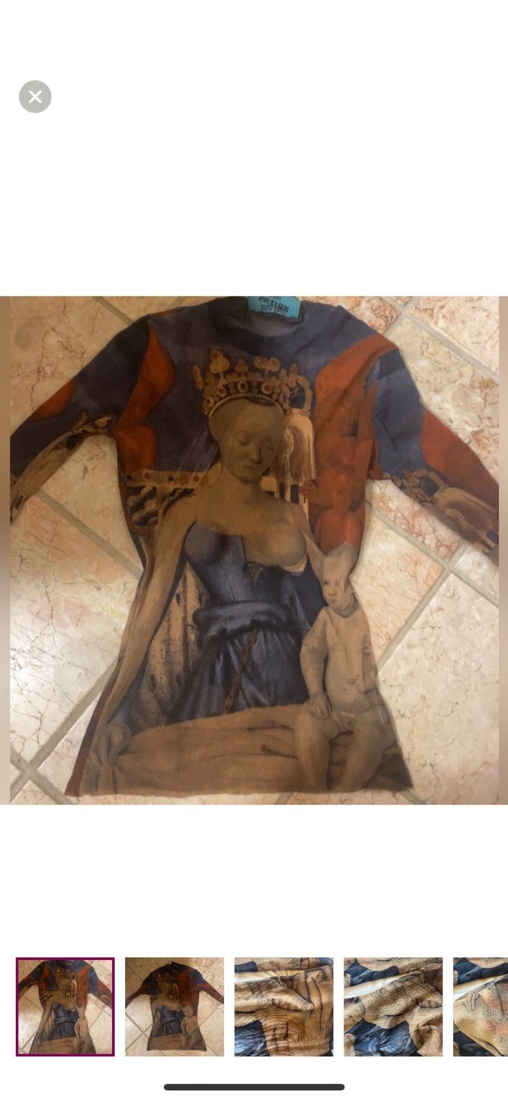 Jean Paul Gaultier Jean paul gaultier mesh virgin and child top size L Size M / US 6-8 / IT 42-44 - 1 Thumbnail