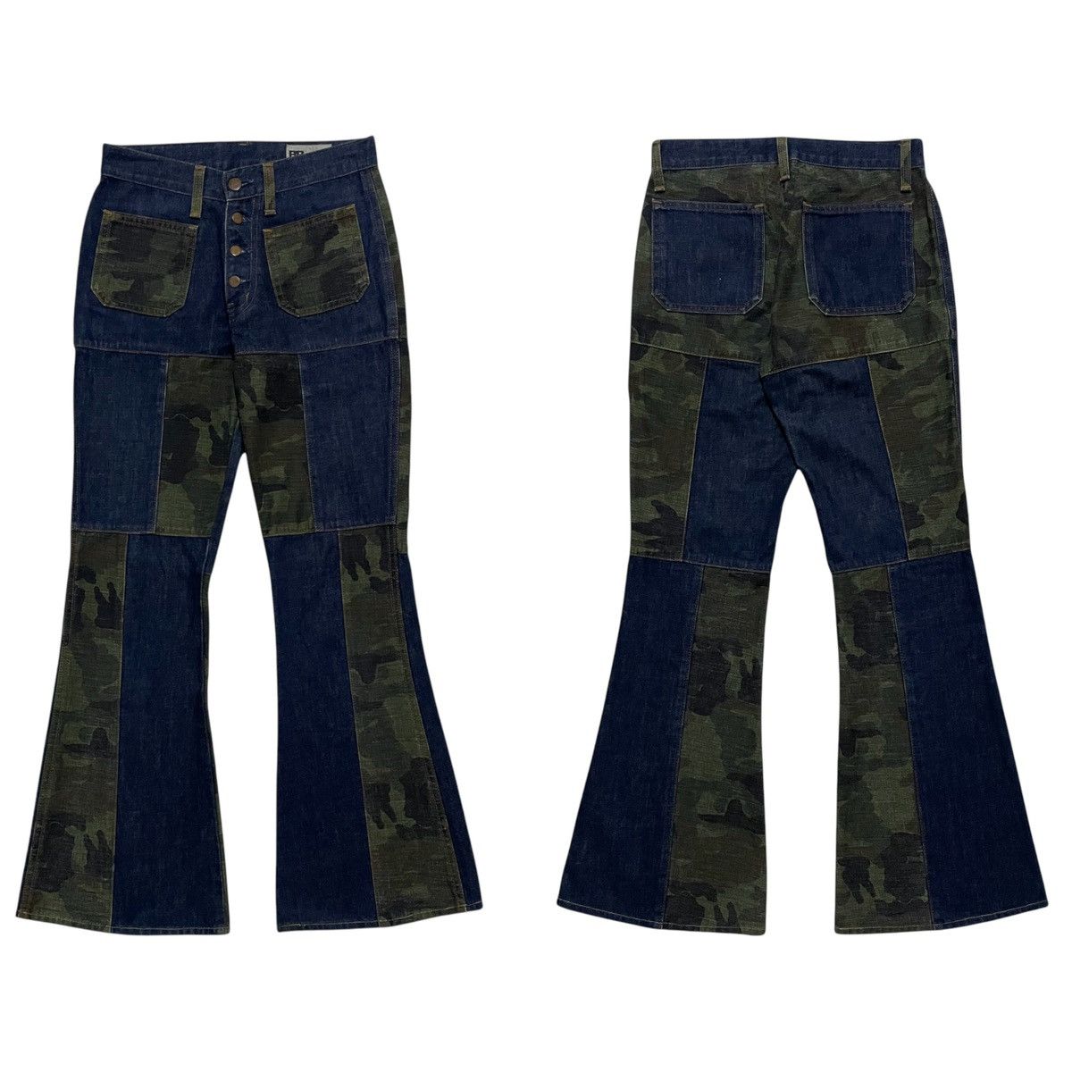 Hysteric Glamour ORIGINAL MADE IN JAPAN FLARED BUSH PANT CAMOUFLAGE RARE Size US 28 / EU 44 - 11 Thumbnail