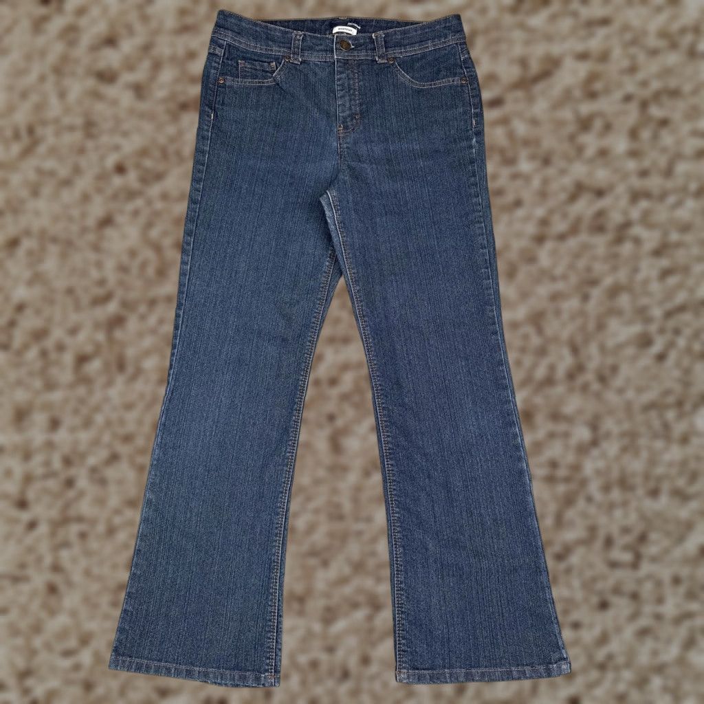 Basic Editions Basic Editions Jeans Women 10 Short Blue Bootcut High Stretch Denim Casual Bootscut? Size 32" / US 10 / IT 46 - 1 Thumbnail