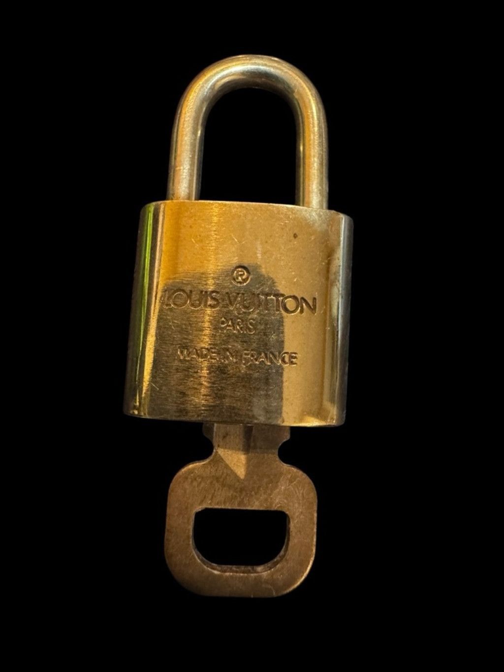 Louis Vuitton Louis Vuitton Brushed Gold Padlock with Key #316 & COA Size ONE SIZE - 3 Thumbnail