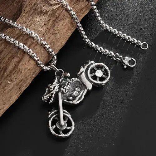 Japanese Brand Gothic Motorcycle Dragon Necklace Size ONE SIZE - 3 Thumbnail
