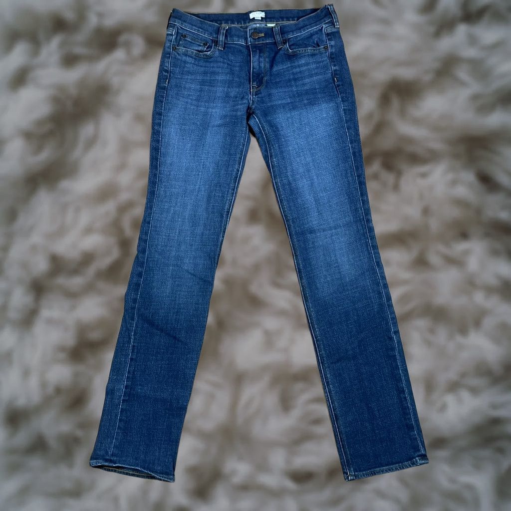 Denime J Crew Jeans Womens Size 27R Skinny Stretch Blue Denim Mid Rise Size 27" / US 4 / IT 40 - 1 Thumbnail