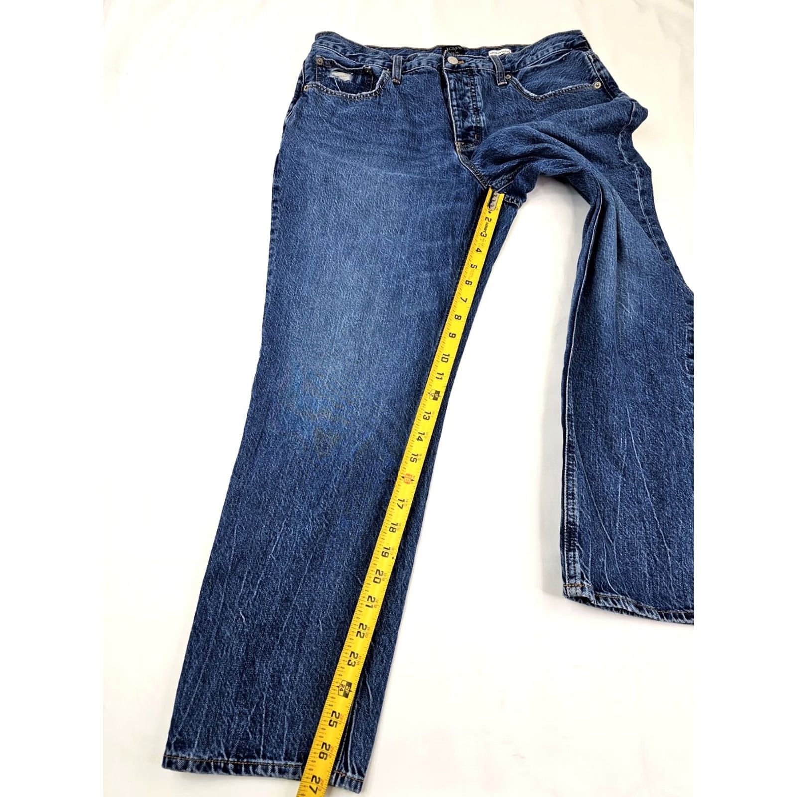 J.Crew J.CREW Slim Boyfriend Premium Edition Jeans Women 31 Distressed Medium Wash 5-Pocket Denim Jeans Mens? No Size 24" / US 00 / IT 34 - 3 Thumbnail