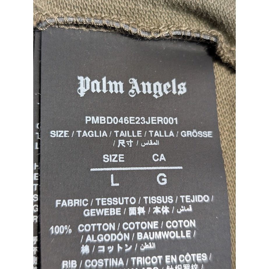 Palm Angels o1rshd1 Q:2 / PA Monogram Piquet Track Shirt in Brown Size US L / EU 52-54 / 3 - 17 Thumbnail