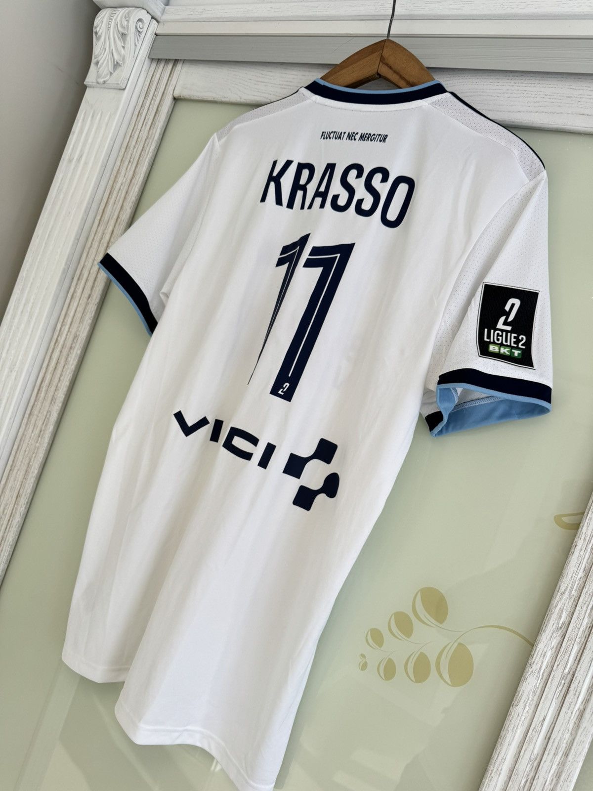Adidas Krasso #11 Paris FC 2024-2025 Away Soccer Jersey Shirt Kit Size US L / EU 52-54 / 3 - 3 Thumbnail