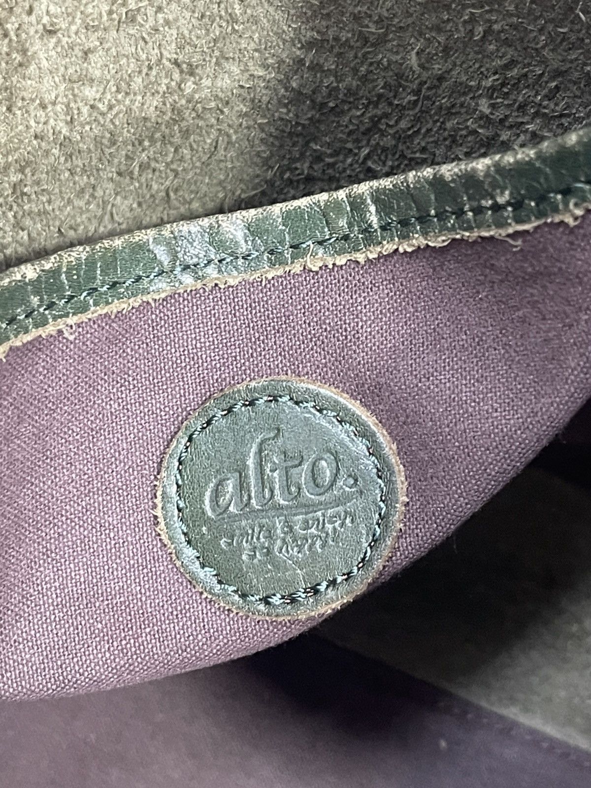 Genuine Leather Full Leather Patina Green Alto Japan Tote Shoulder Bag 2🟩1 Size ONE SIZE - 21 Thumbnail
