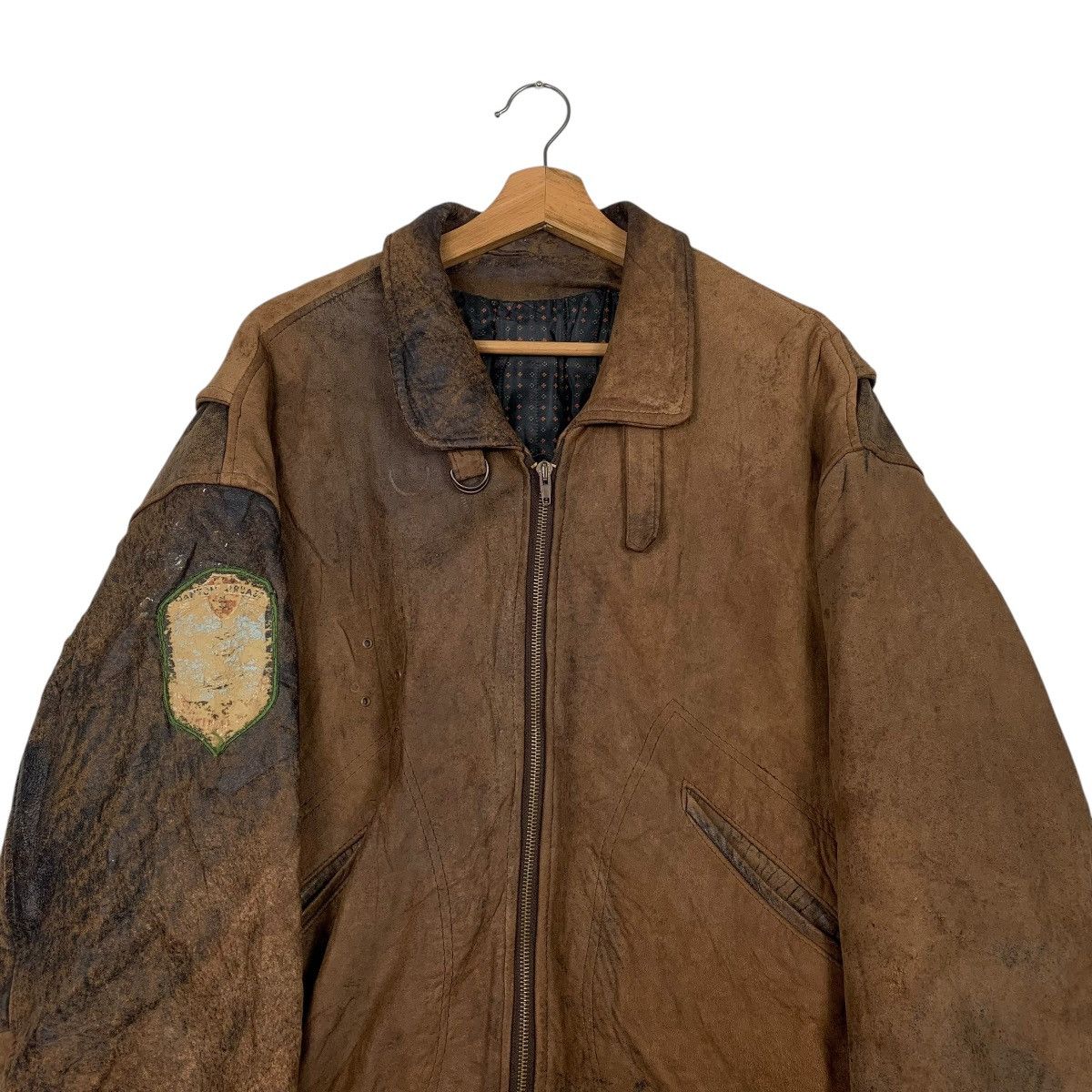 Other Dakota Flight Unit Bomber Leather Jacket Size US XL / EU 56 / 4 - 2 Thumbnail