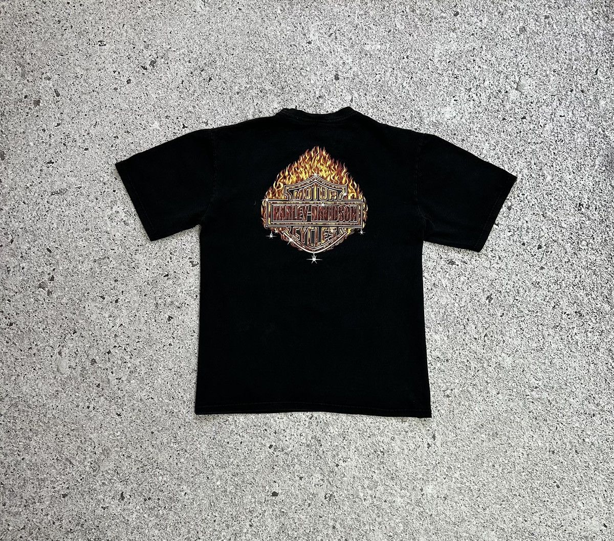 Band Tees × Harley Davidson × Vintage Vintage Harley Davidson Wear a Piece of American History Tee Size US XL / EU 56 / 4 - 3 Thumbnail