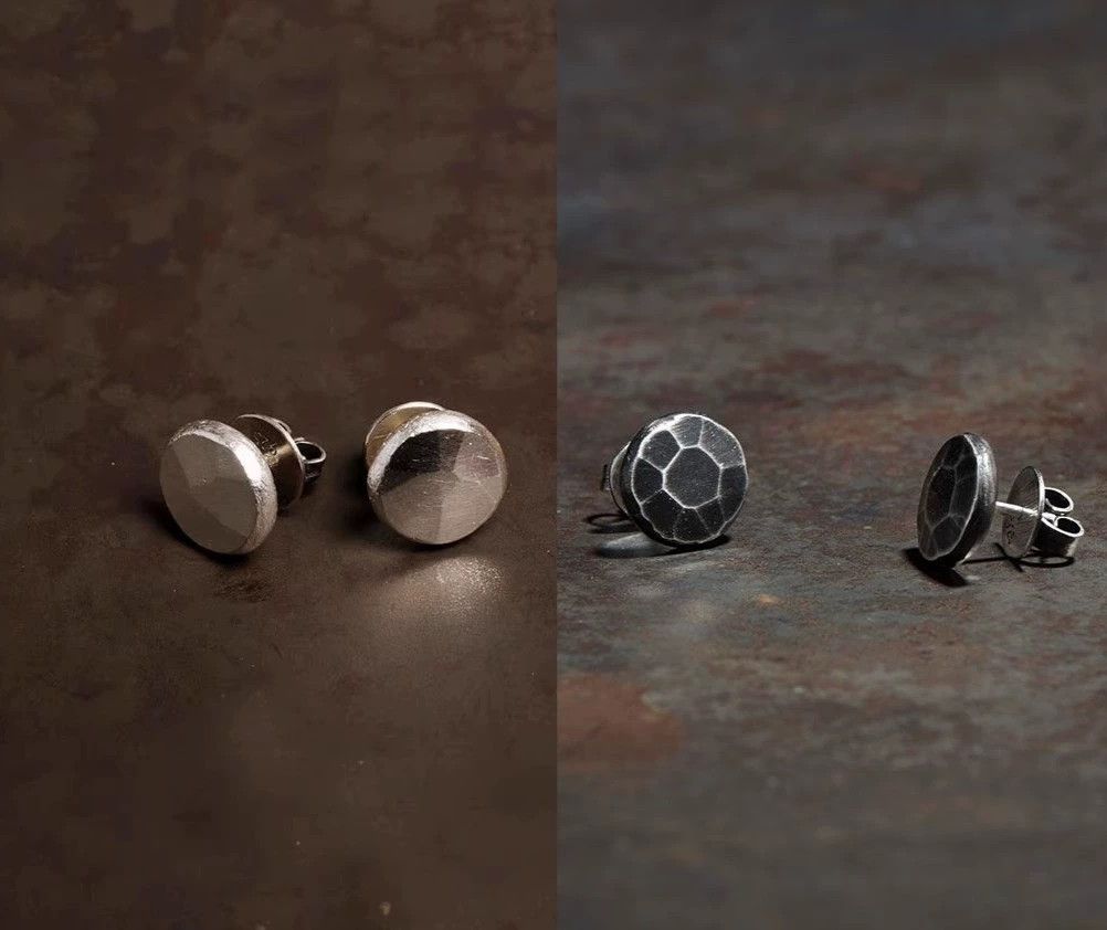 Werkstatt Munchen Werkstatt Munchen M4553 two-tone silver studs new Size ONE SIZE - 1 Thumbnail