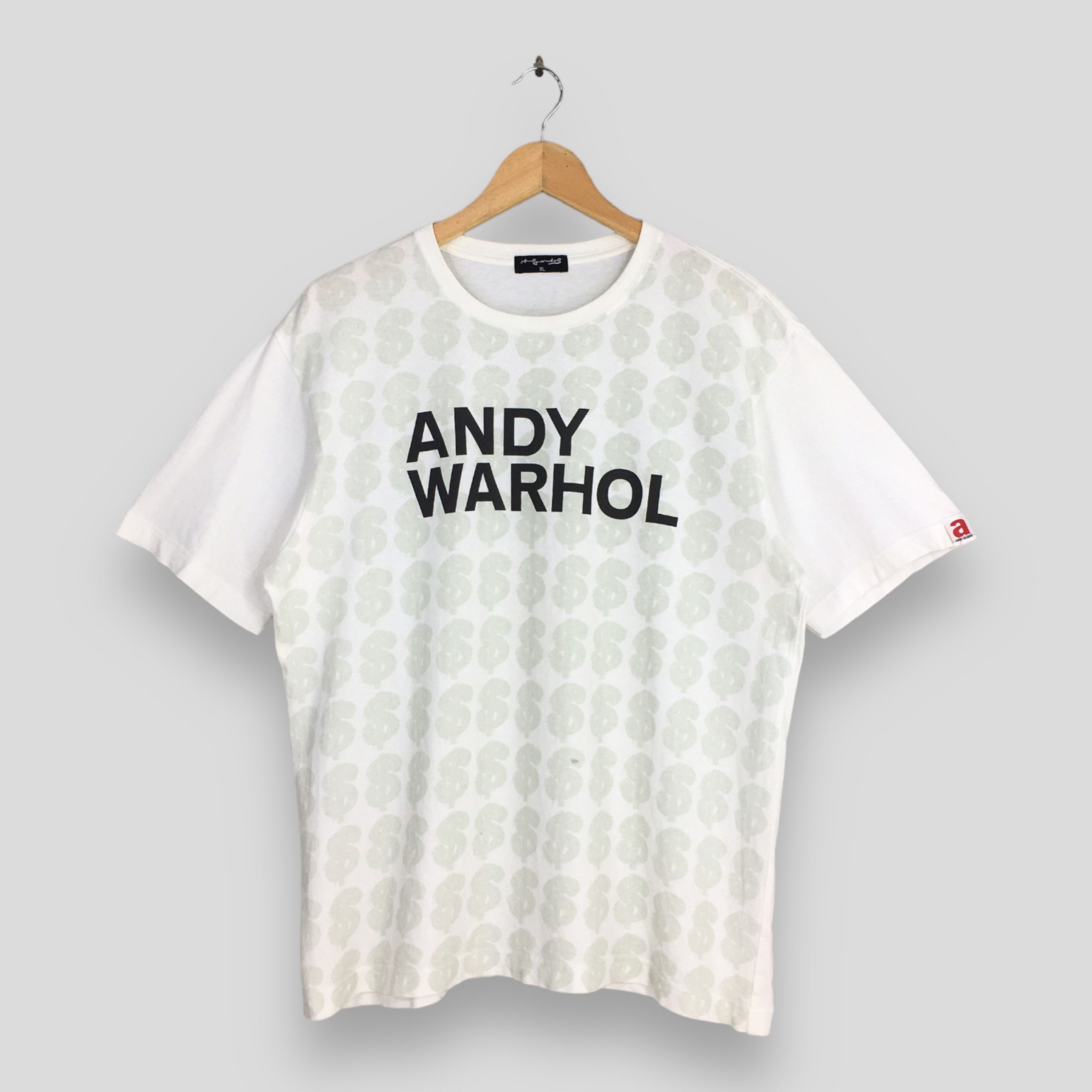 Andy Warhol Vintage Andy Warhol Money Dollar Art White T shirt XLarge Size US XL / EU 56 / 4 - 1 Thumbnail