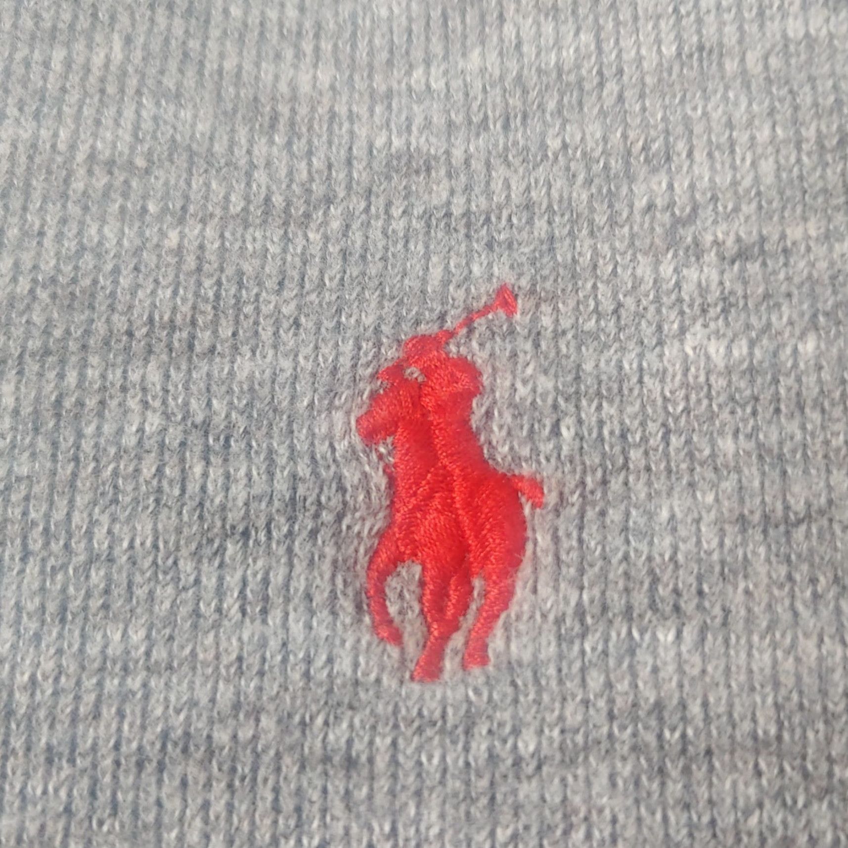 Polo Ralph Lauren Polo Ralph Lauren Shirt Men XL Long Sleeve Gray Ribbed Knit Red Pony 1/4 Zip Size US XL / EU 56 / 4 - 5 Thumbnail