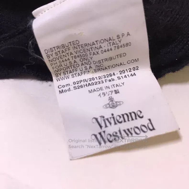 Vivienne Westwood Vivienne Westwood Black Knit Top with the Most Iconic Big Size M / US 6-8 / IT 42-44 - 8 Thumbnail