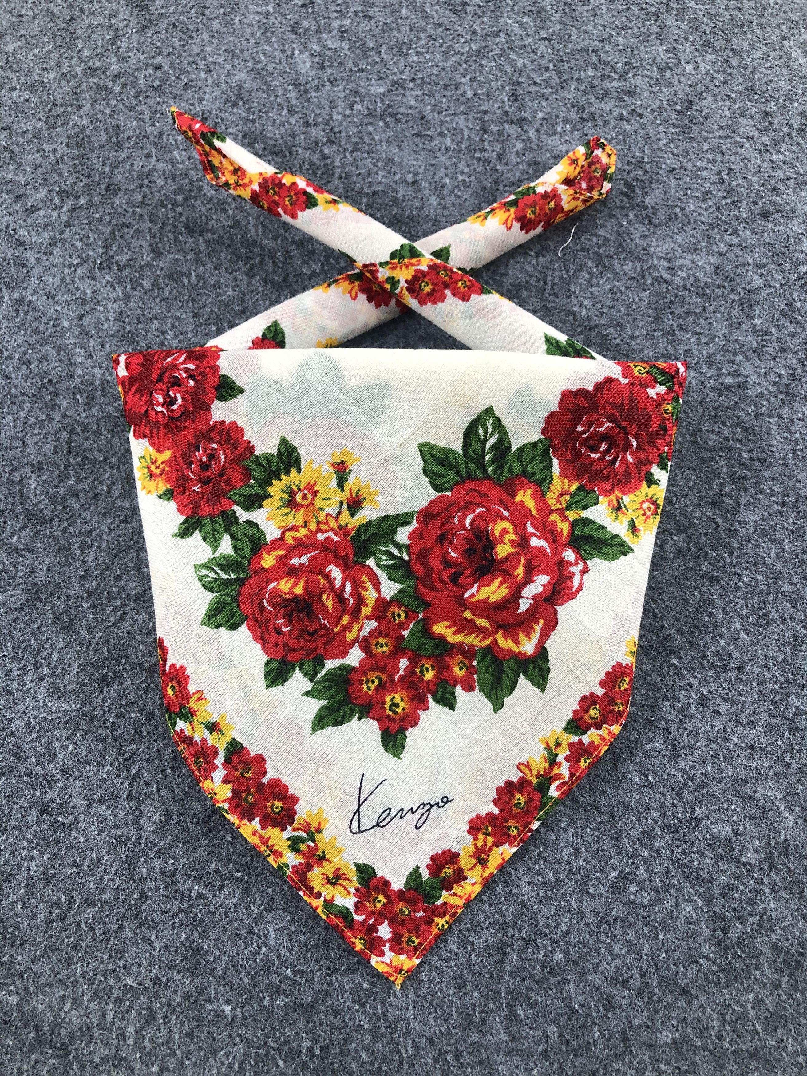 Kenzo × Vintage Kenzo Floral Handkerchief / Bandana / Neckerchief Size ONE SIZE - 2 Thumbnail