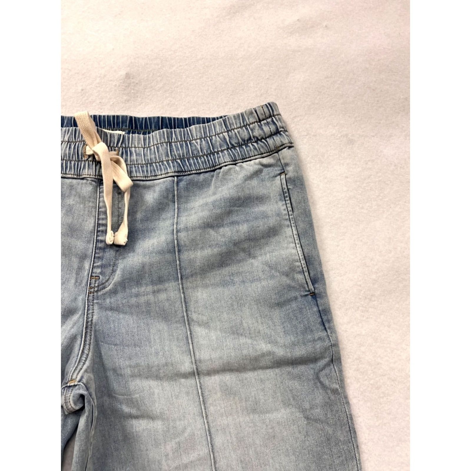 Denime UpWest Womens XL Elastic Waist Wide-Leg Denim Pants Shirt? Size 40" / US 18 - 6 Thumbnail