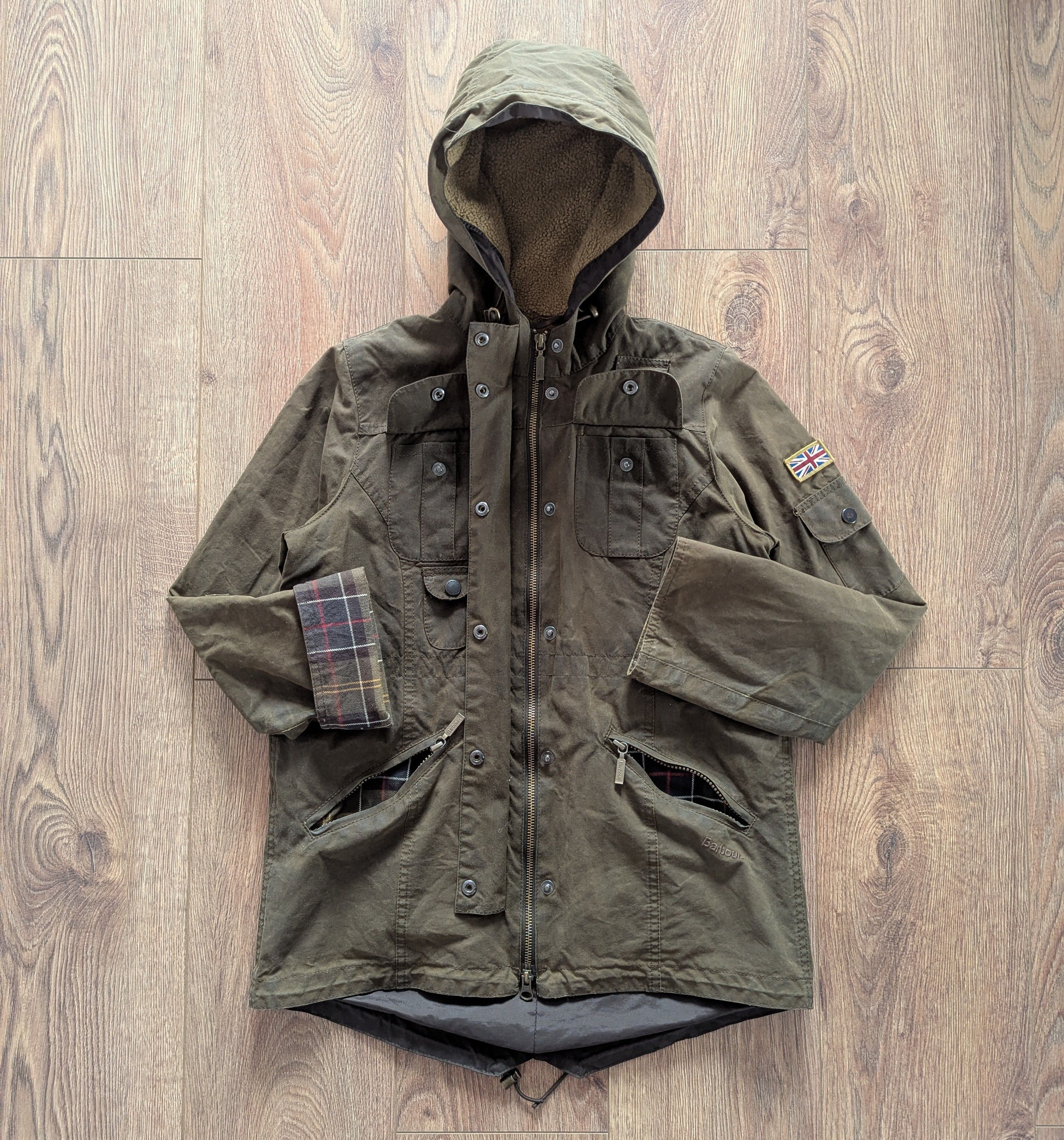 Barbour Barbour Winter Force Parka Wax Hooded Jacket Size Girls XL Size XL / US 12-14 / IT 48-50 - 9 Thumbnail