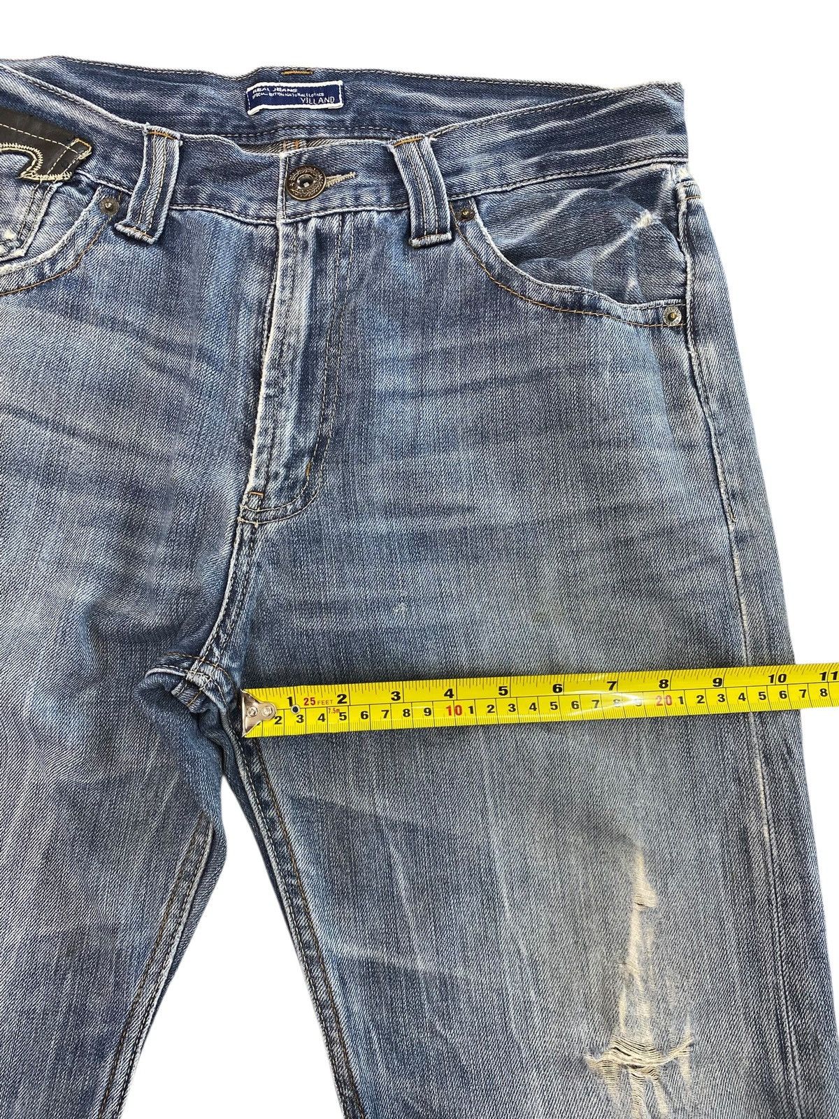 Japanese Brand Real Jeans Thunder Wash Style Ripped Jeans Size US 30 / EU 46 - 10 Thumbnail