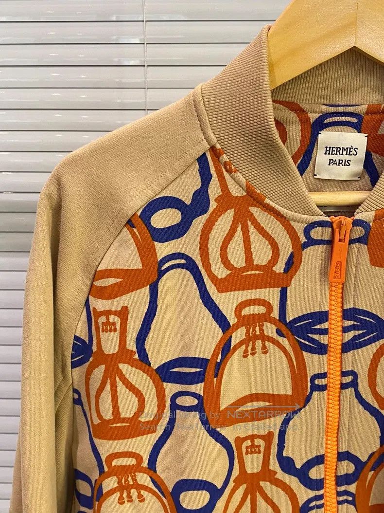 Hermes Hermes Stirrup fantasy print baseball jacket Size S / US 4 / IT 40 - 4 Thumbnail