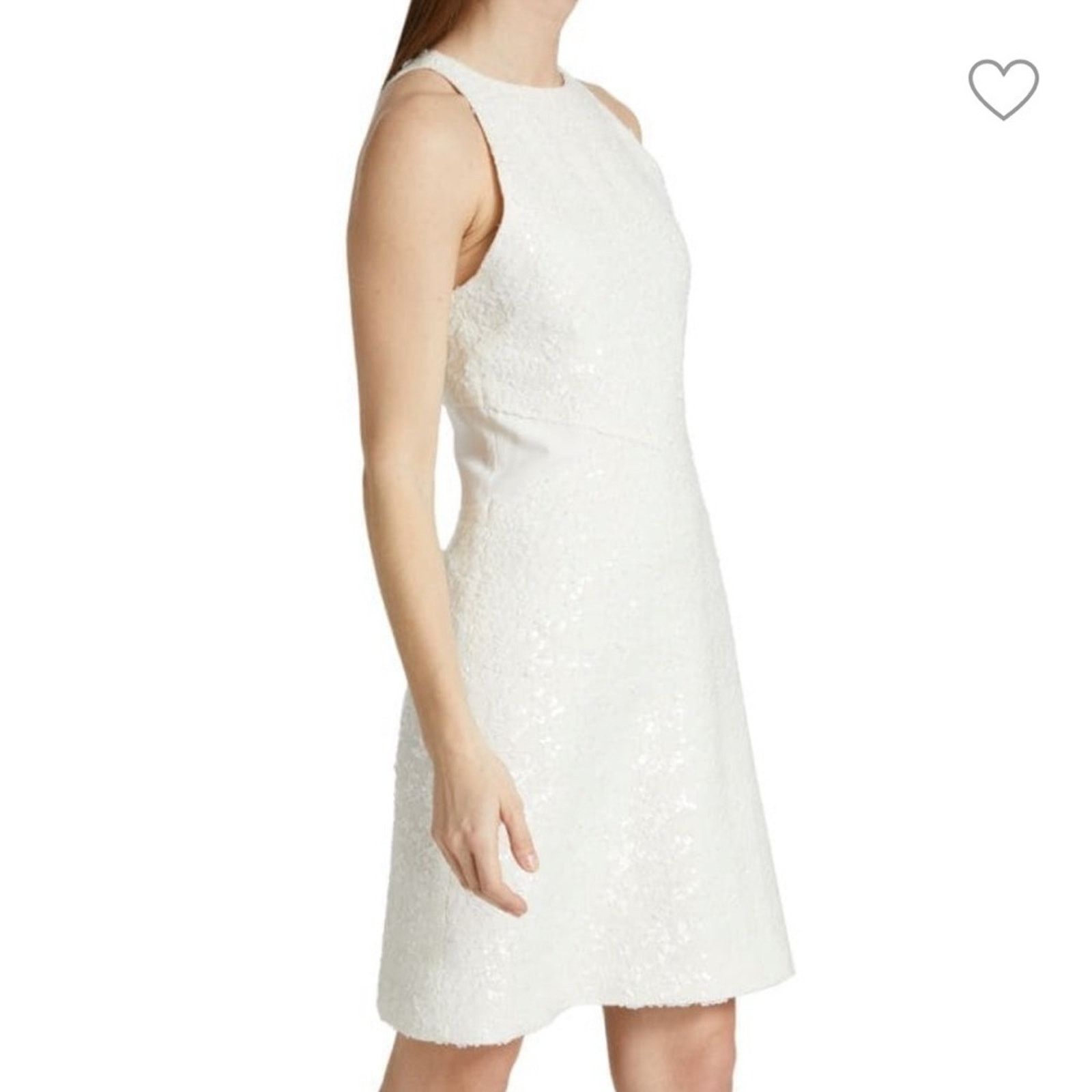 Derek Lam 10 Crosby 10 Crosby Derek Lam White Sequins Mini Dress Size 0 Size XS / US 0-2 / IT 36-38 - 1 Thumbnail