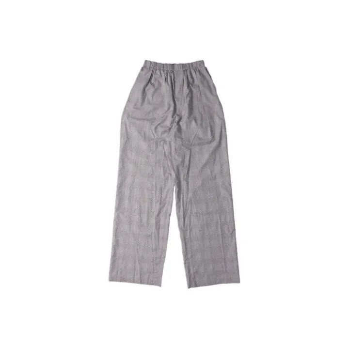 Balenciaga Balenciaga Balenciaga Gray Check WideLeg Casual Pants -250 Size US 44 / EU 60 - 1 Thumbnail