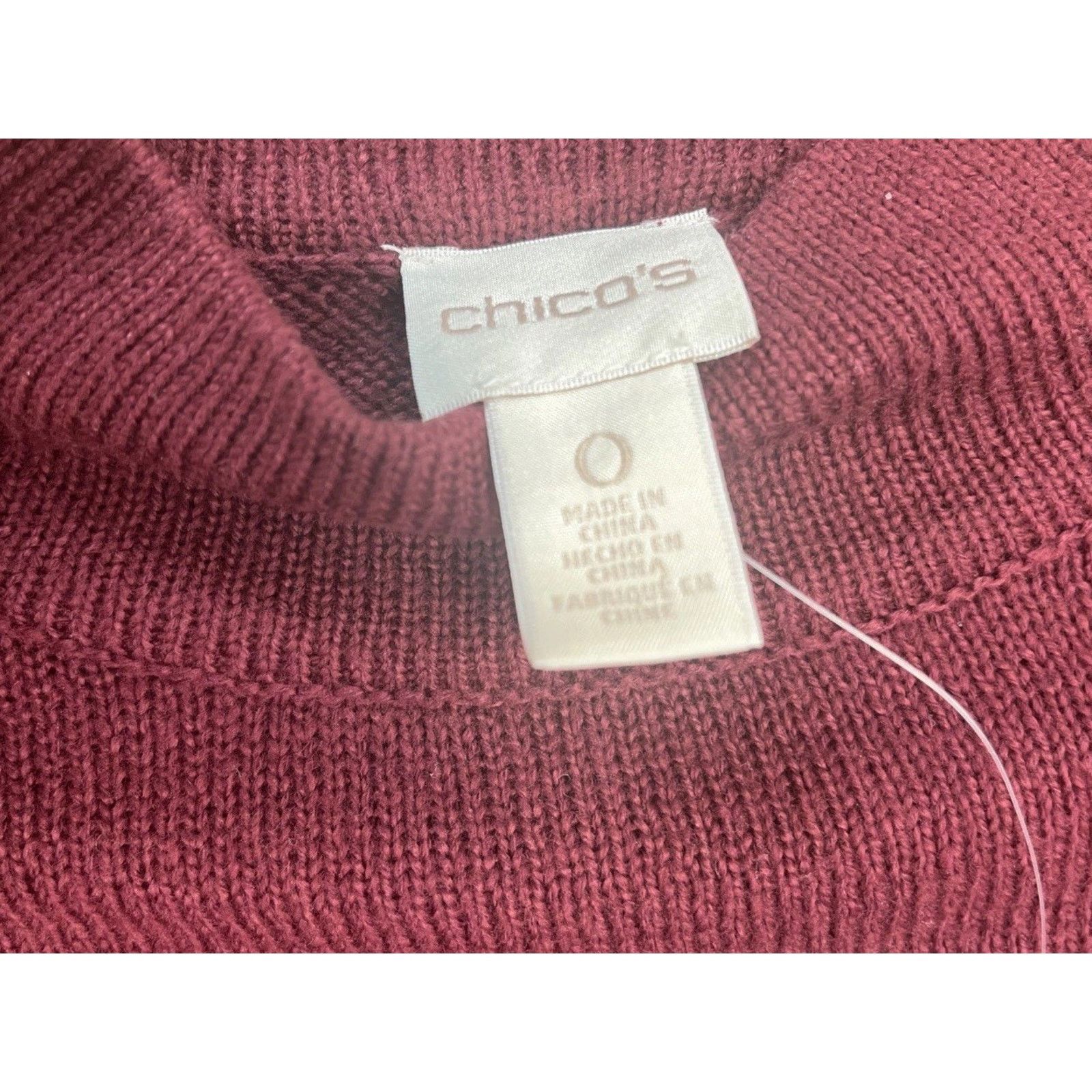 Chicos NWT Chico's Womens Sz 0 Knit Turtleneck Pullover Sweater Size S / US 4 / IT 40 - 5 Thumbnail