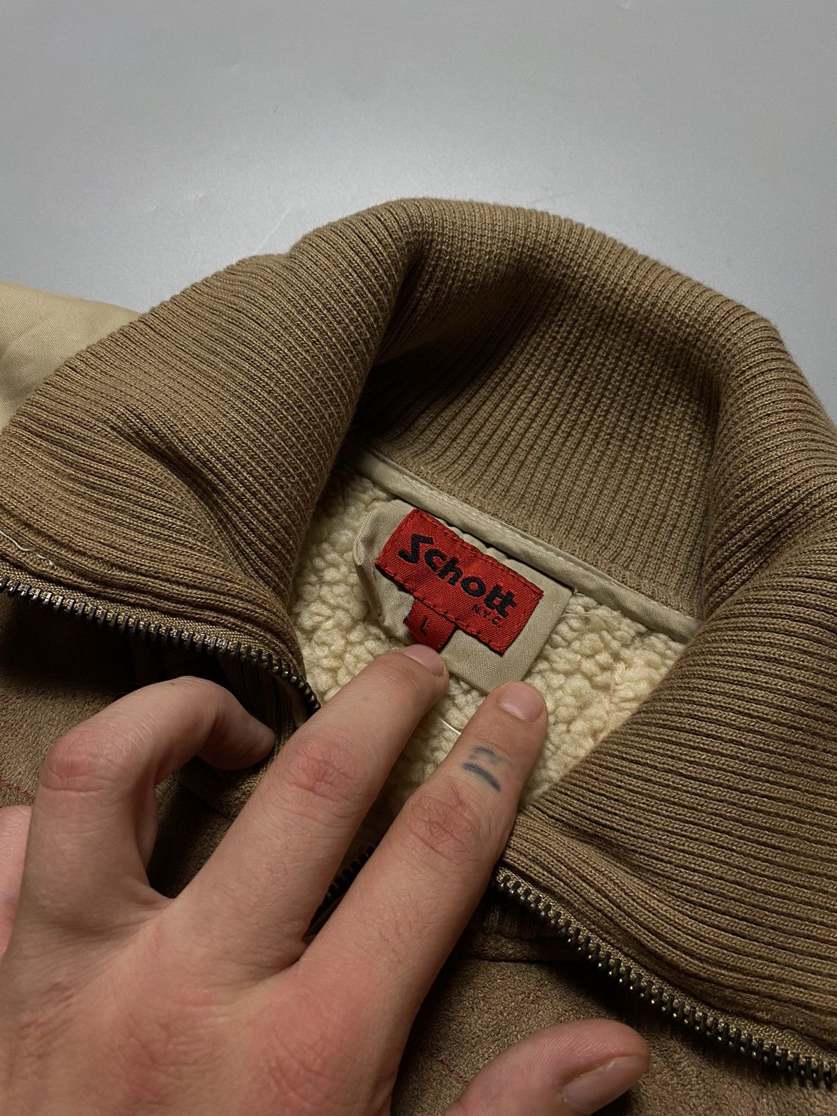 Schott Schott USA M-1 suede bomber jacket Size US S / EU 44-46 / 1 - 6 Thumbnail