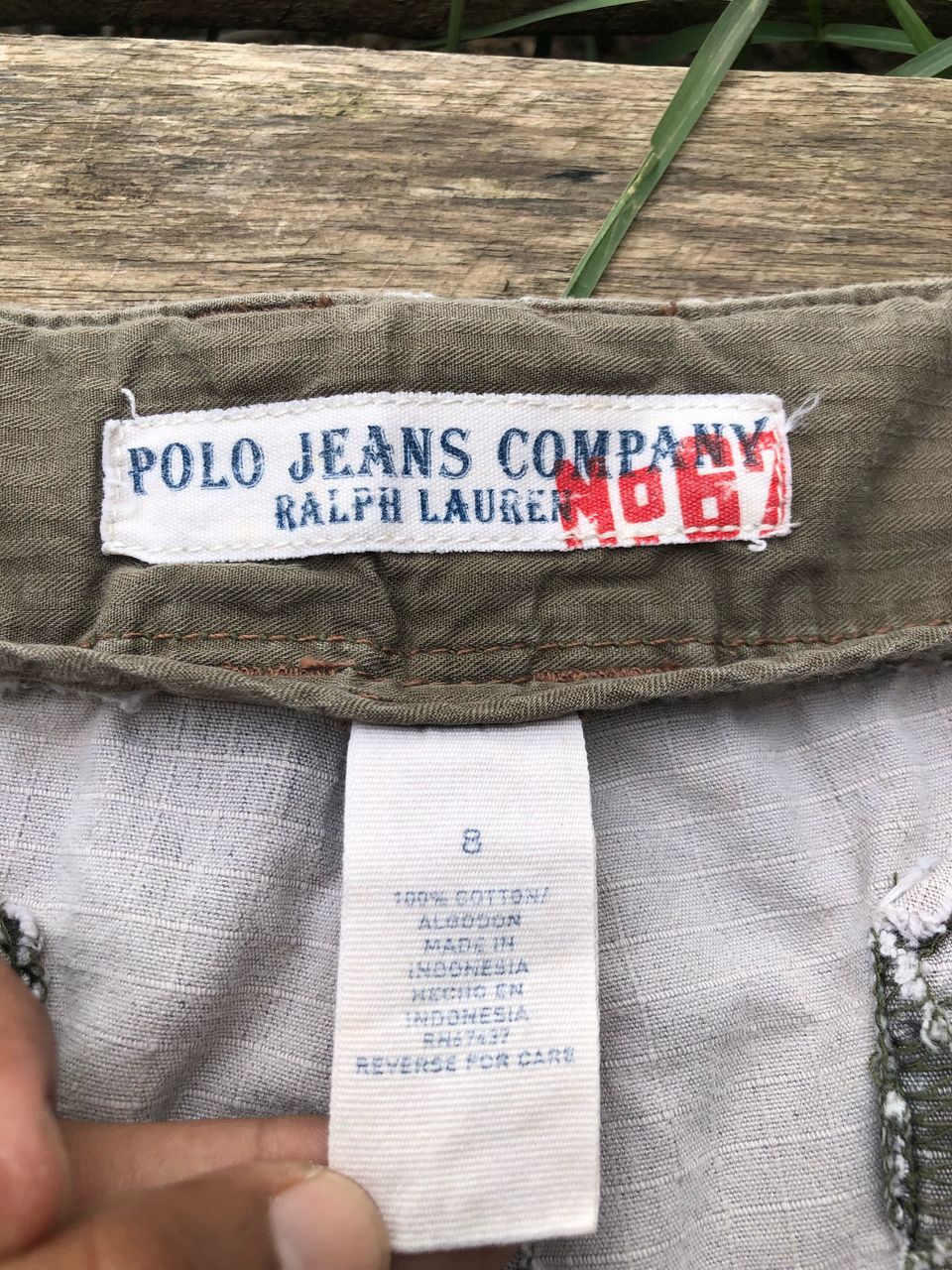 Polo Ralph Lauren × Vintage Vintage Polo Ralph Lauren Camo Cargo Pants 3Q Size US 33 - 3 Thumbnail