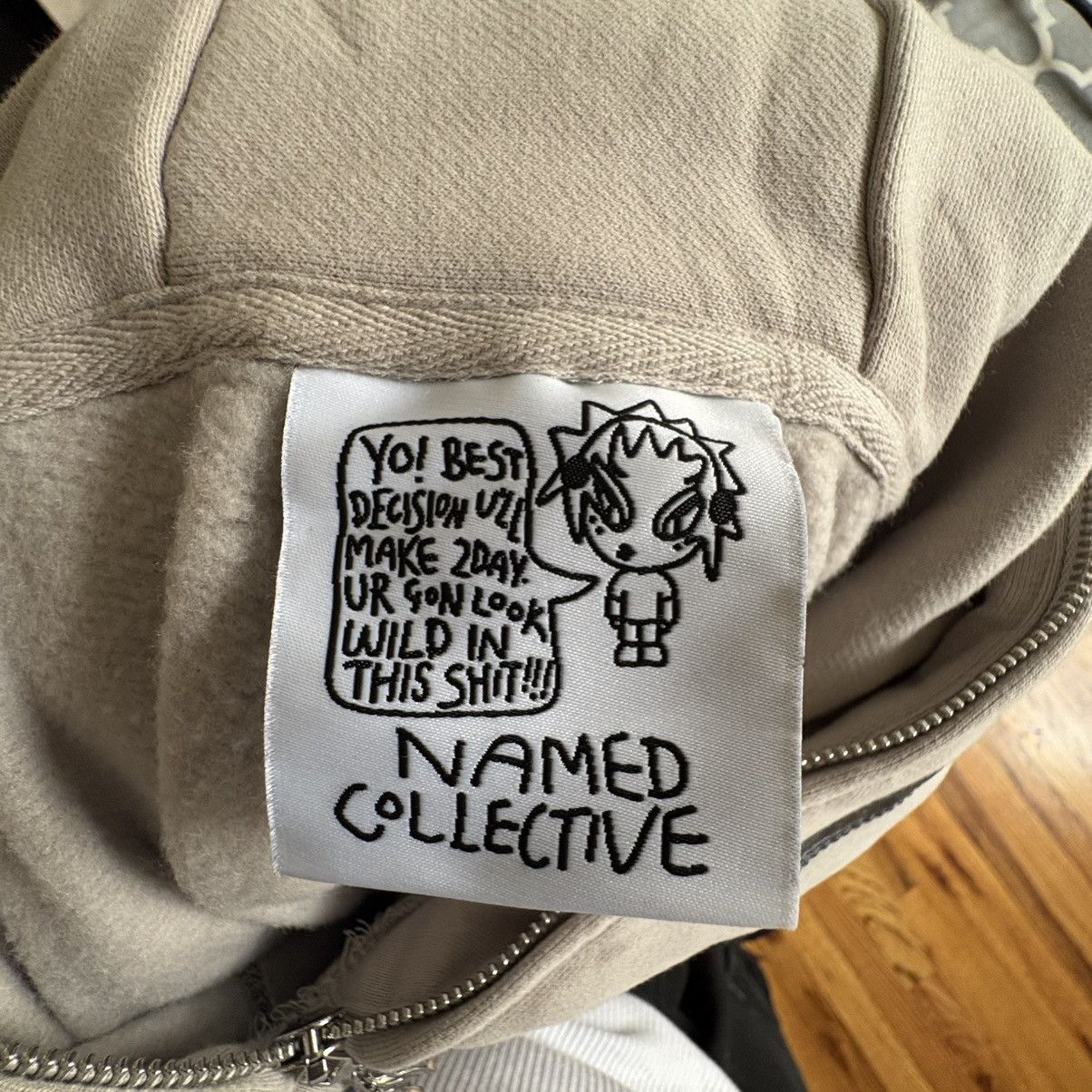 Named Collective Flame Hoodie Bone Top Size US L / EU 52-54 / 3 - 7 Thumbnail