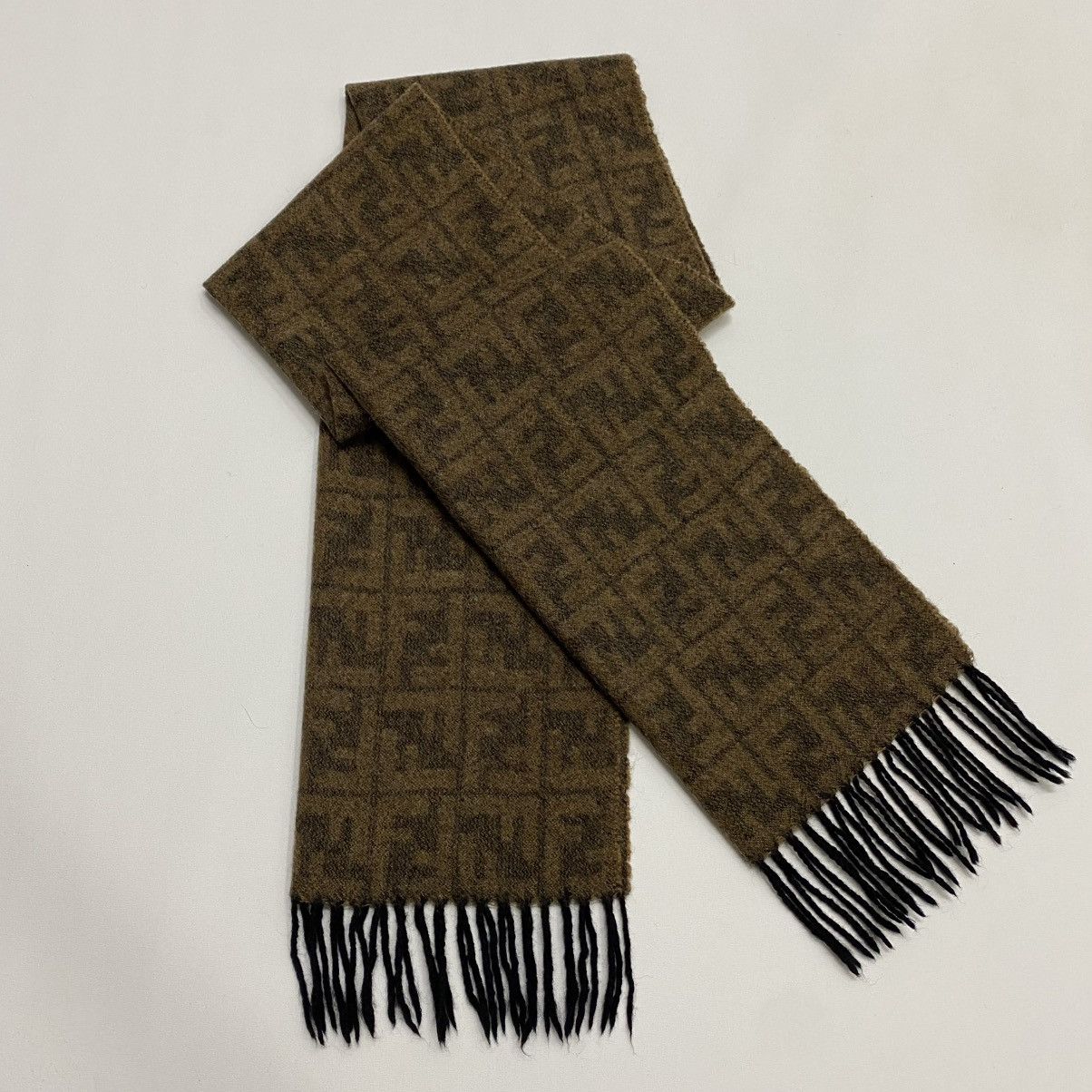 Fendi FENDI ZUCCA FF SCARF MUFFLER LUX043 Size ONE SIZE - 2 Thumbnail