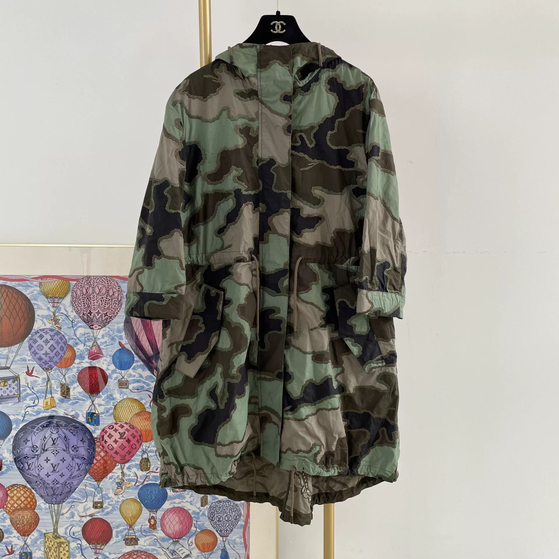 Valentino Valentino Camouflage Embroidered Coat Size US L / EU 52-54 / 3 - 1 Thumbnail