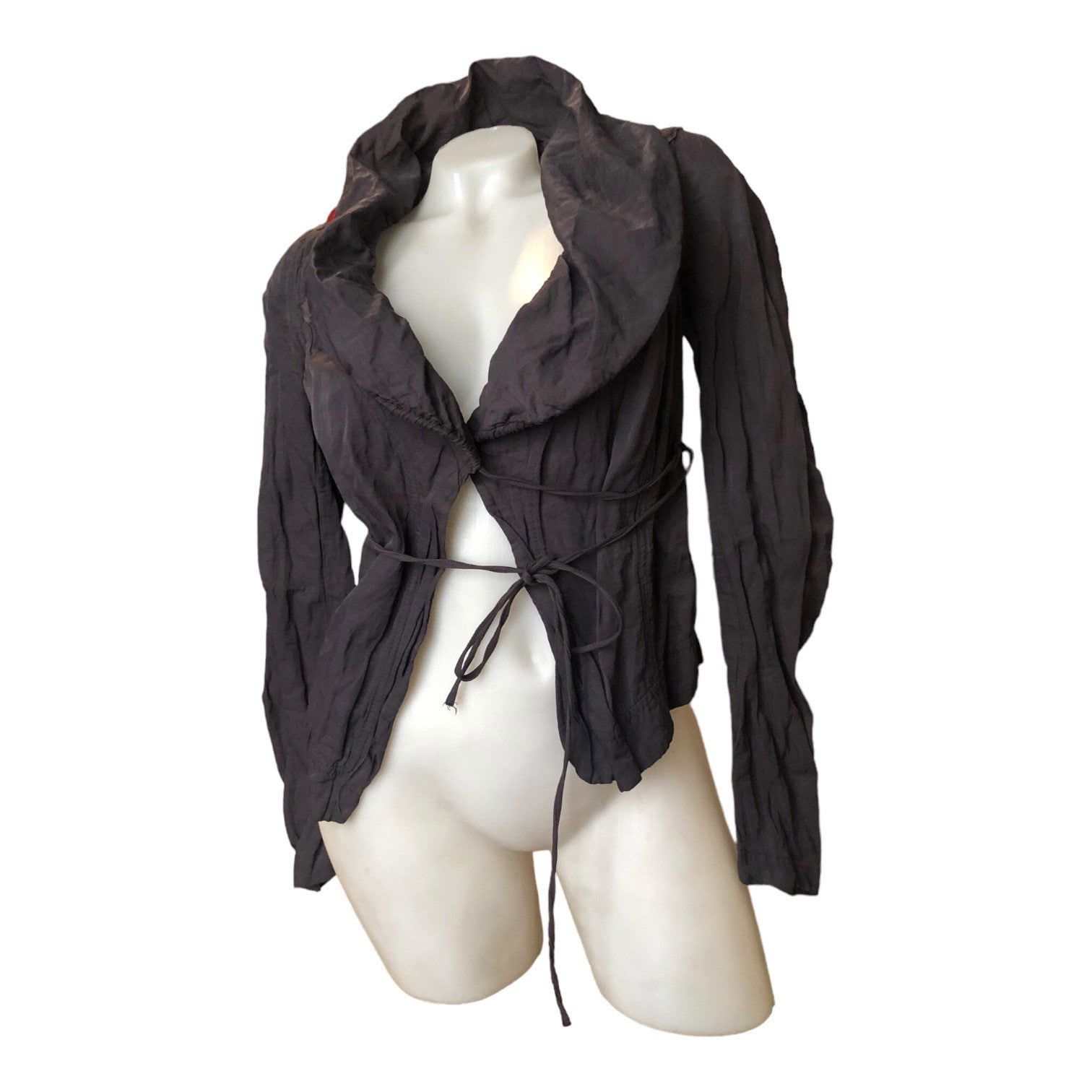 Cop Copine The Cop Copine Lace Wrap Around Modular Collar Jacket Size ONE SIZE - 2 Thumbnail