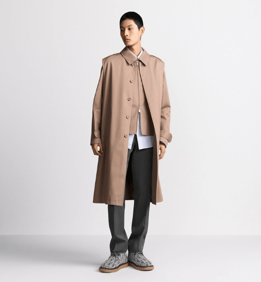 Dior o1w1db11025 513C35 CD Icon Embroidery Trench Coat in Beige Size US M / EU 48-50 / 2 - 4 Thumbnail