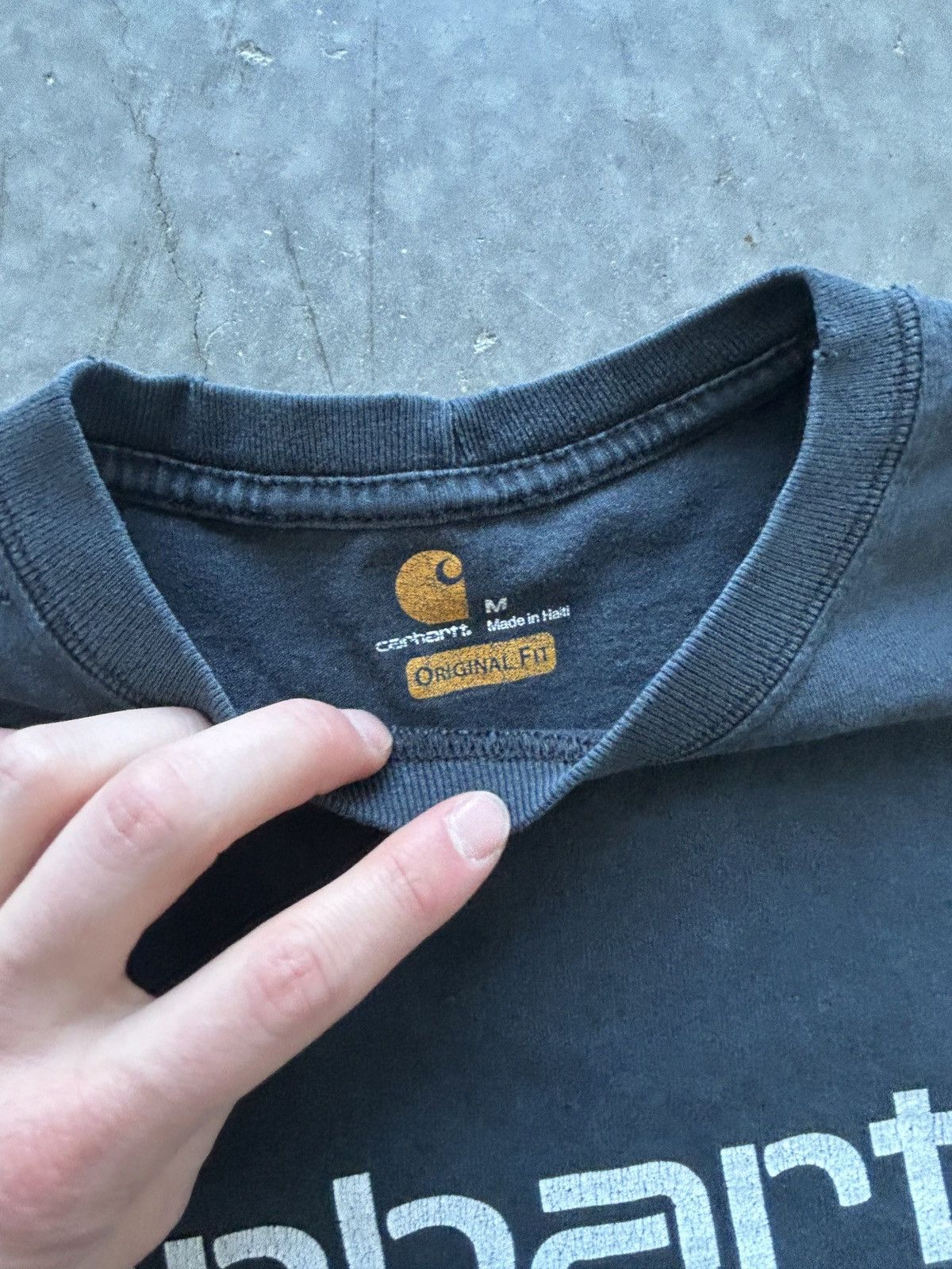 Carhartt Vintage Y2K Carhartt Spellout Logo Longsleeve Tee Faded Size US M / EU 48-50 / 2 - 3 Thumbnail