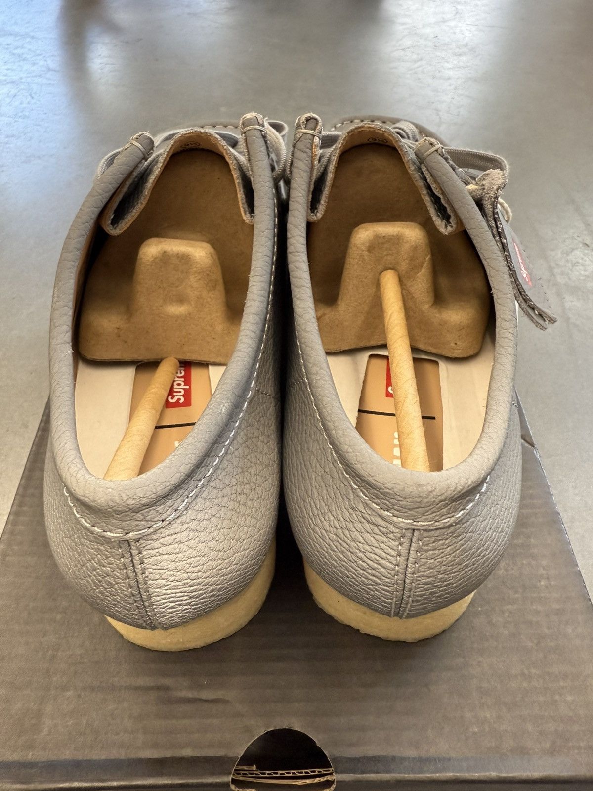 Clarks × Supreme 2025 Clarks Originals Wallabee Supreme Silver Reflective Size US 9.5 / EU 42-43 - 6 Thumbnail