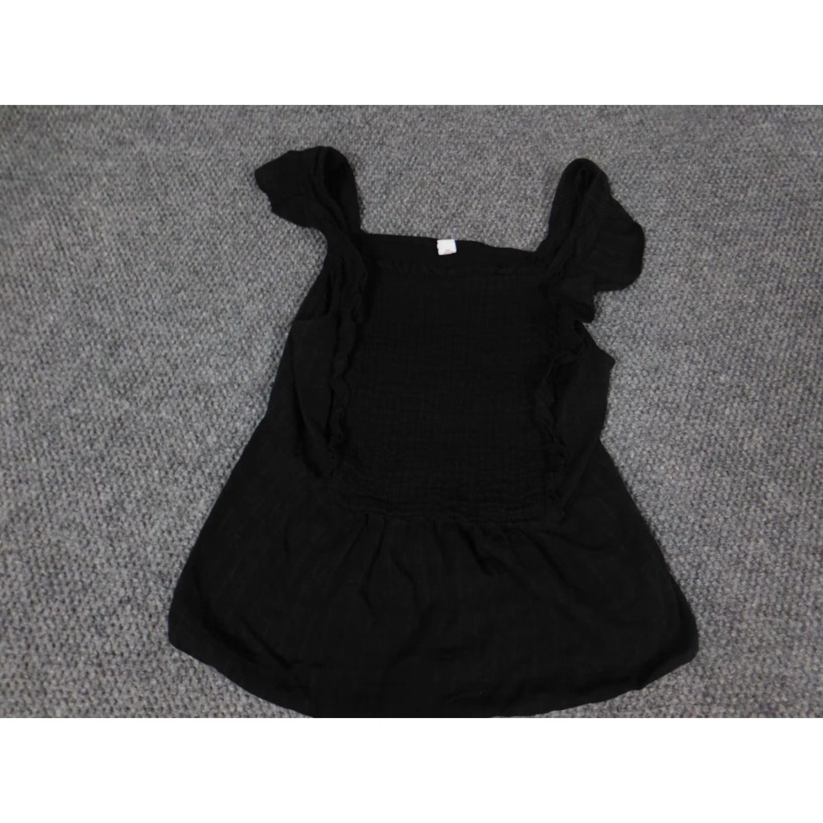 Old Navy Old Navy Blouse L Black Womens Casual Cotton Collared Pullover Stretch Shirt Regular Size L / US 10 / IT 46 - 2 Thumbnail
