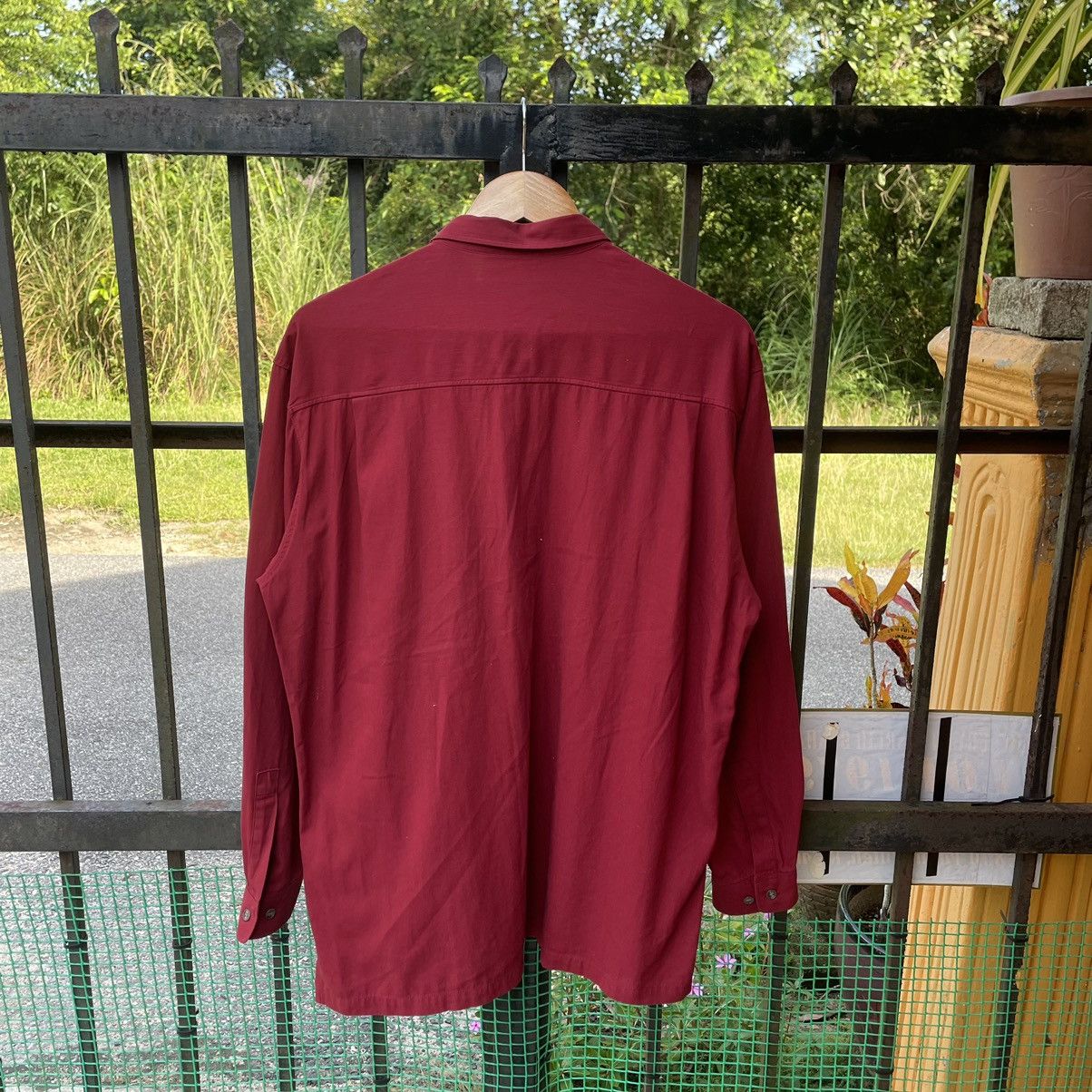 Designer × Japanese Brand × Vintage 🔥🇯🇵PIA SPORTS Suede Rucksack Two Tone Buttons Shirts Size US M / EU 48-50 / 2 - 2 Thumbnail