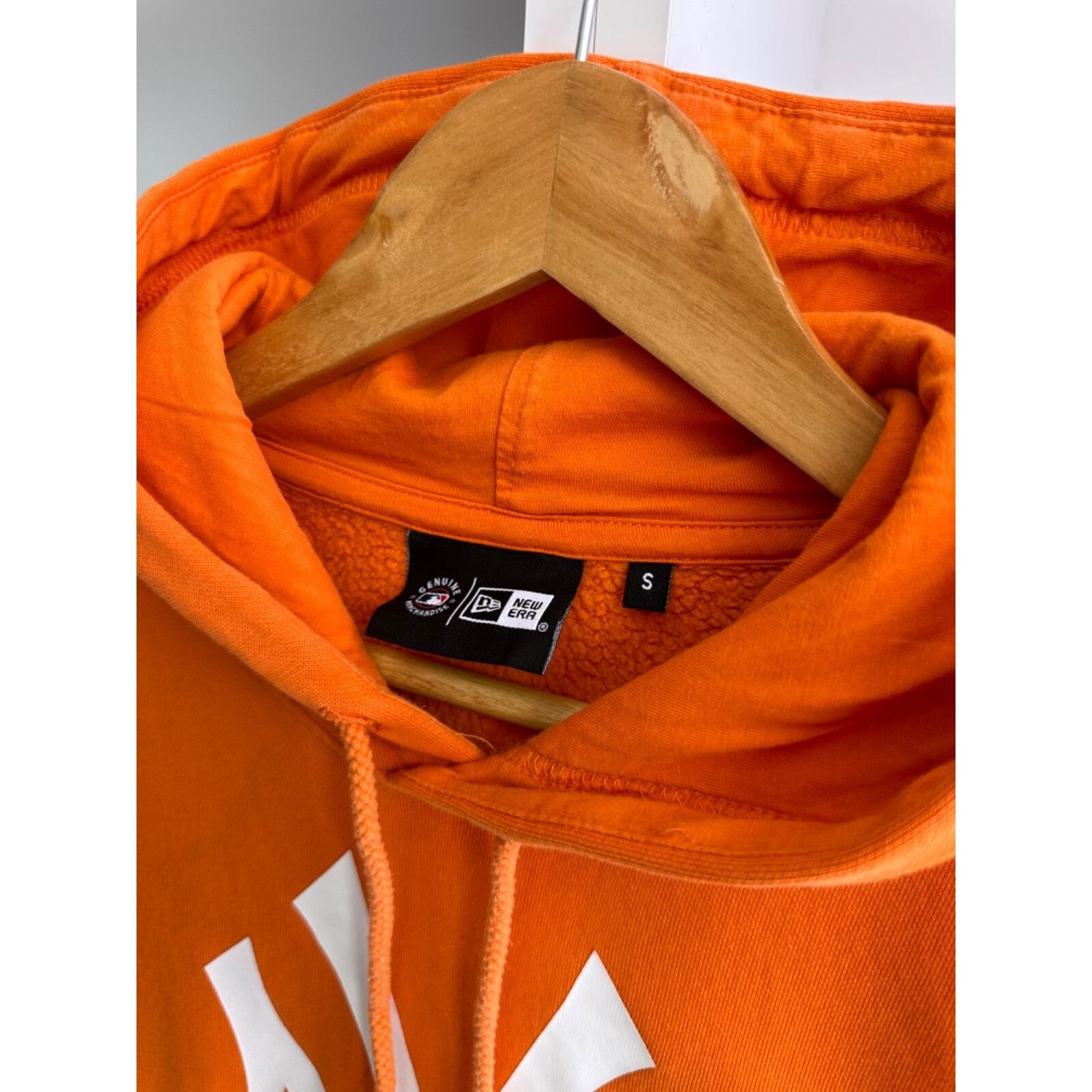 New Era VTG New Era Yankees MLB Big Logo Orange Hoodie Size US S / EU 44-46 / 1 - 7 Thumbnail