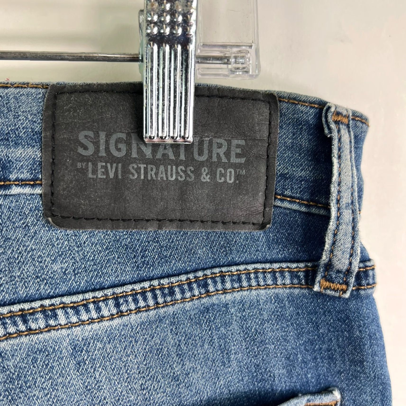 Levi's Levi's Signature Jeans 5-Pocket Denim Blue Straight Mens Size 32 Regular Inseam 32 blue Size US 32 / EU 48 - 5 Thumbnail