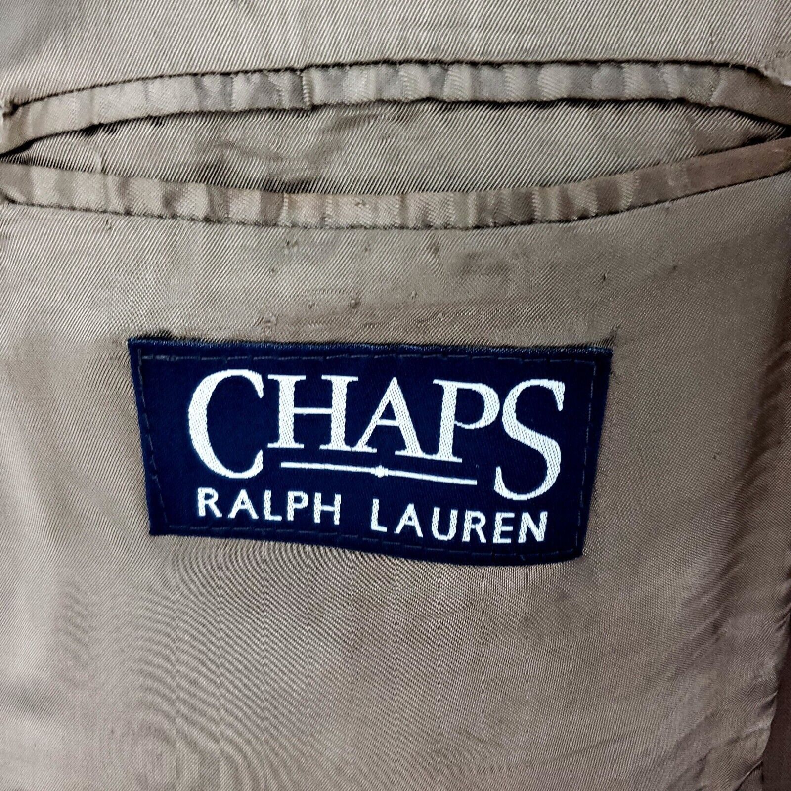 Chaps Ralph Lauren Chaps Ralph Lauren Wool Cashmere 3 Button Blazer 46L Brown H Size 46L - 7 Thumbnail